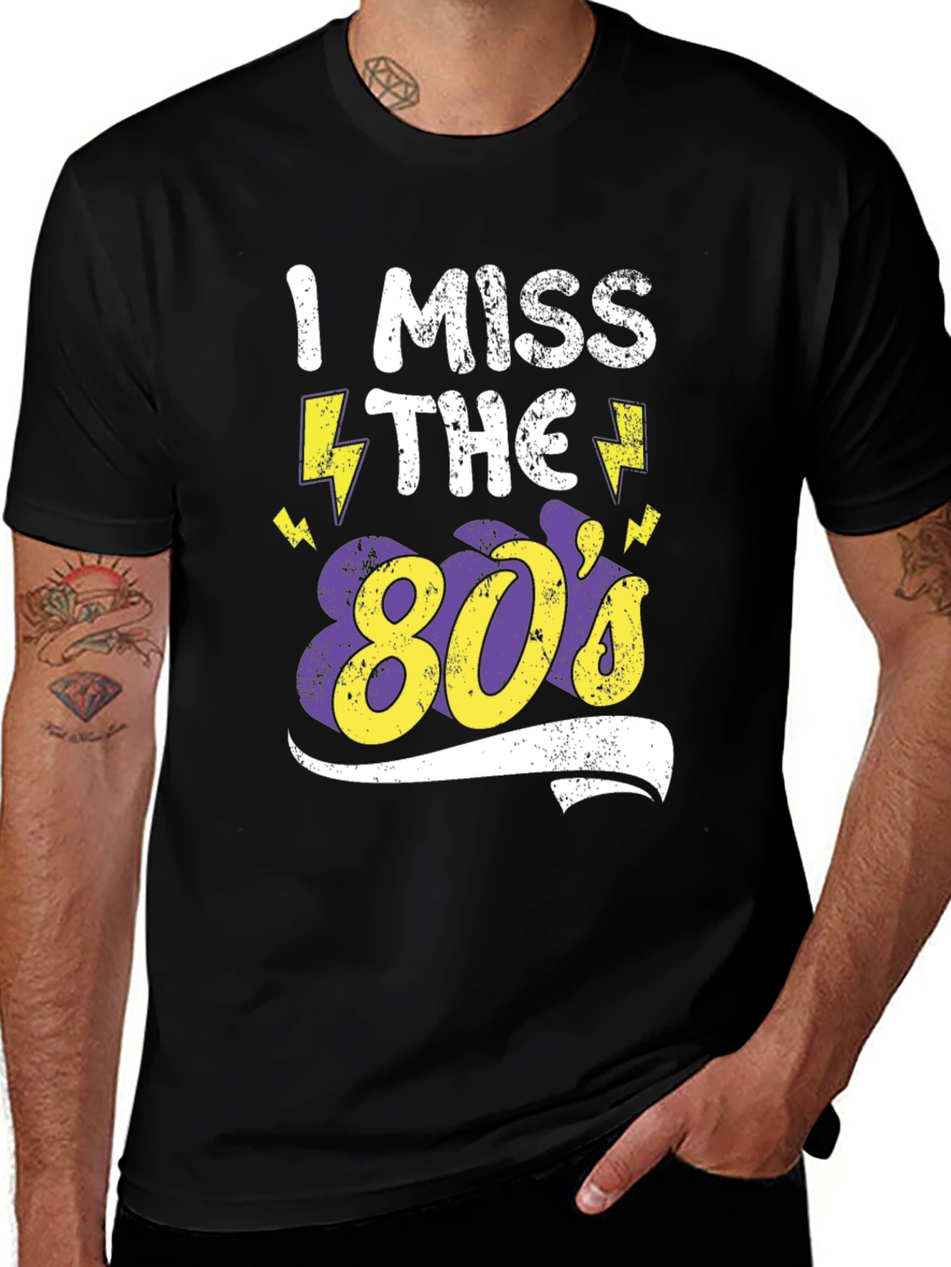 I Miss The 80s Black T-Shirt