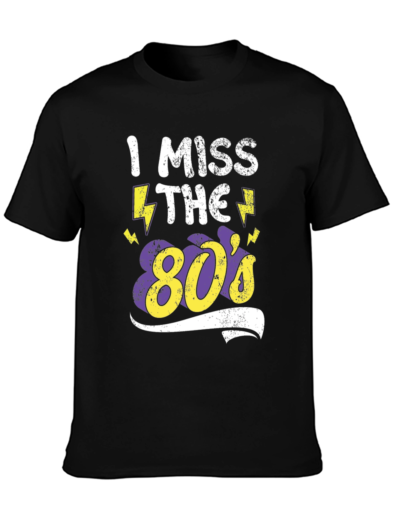 I Miss The 80s Black T-Shirt
