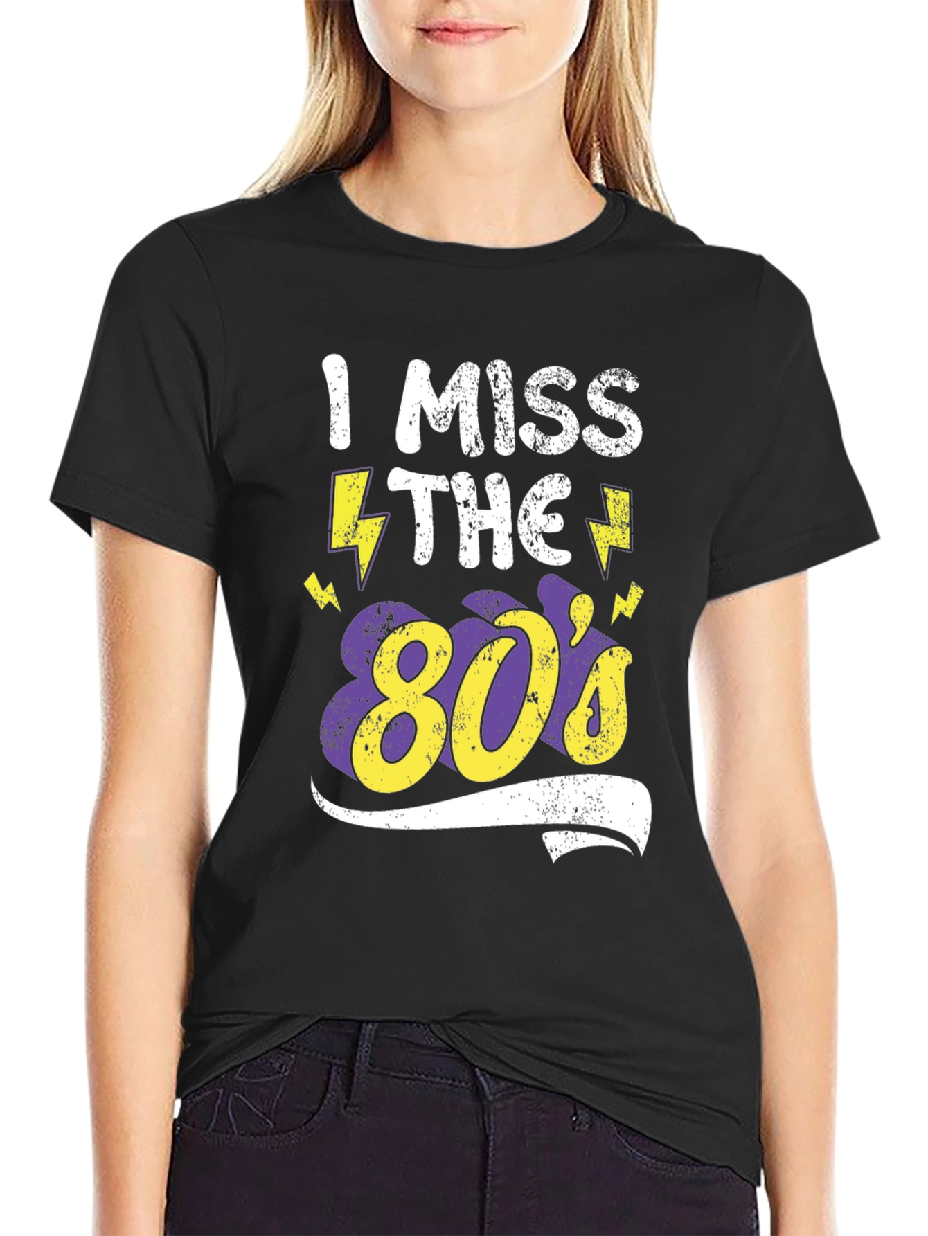 I Miss The 80s Black T-Shirt