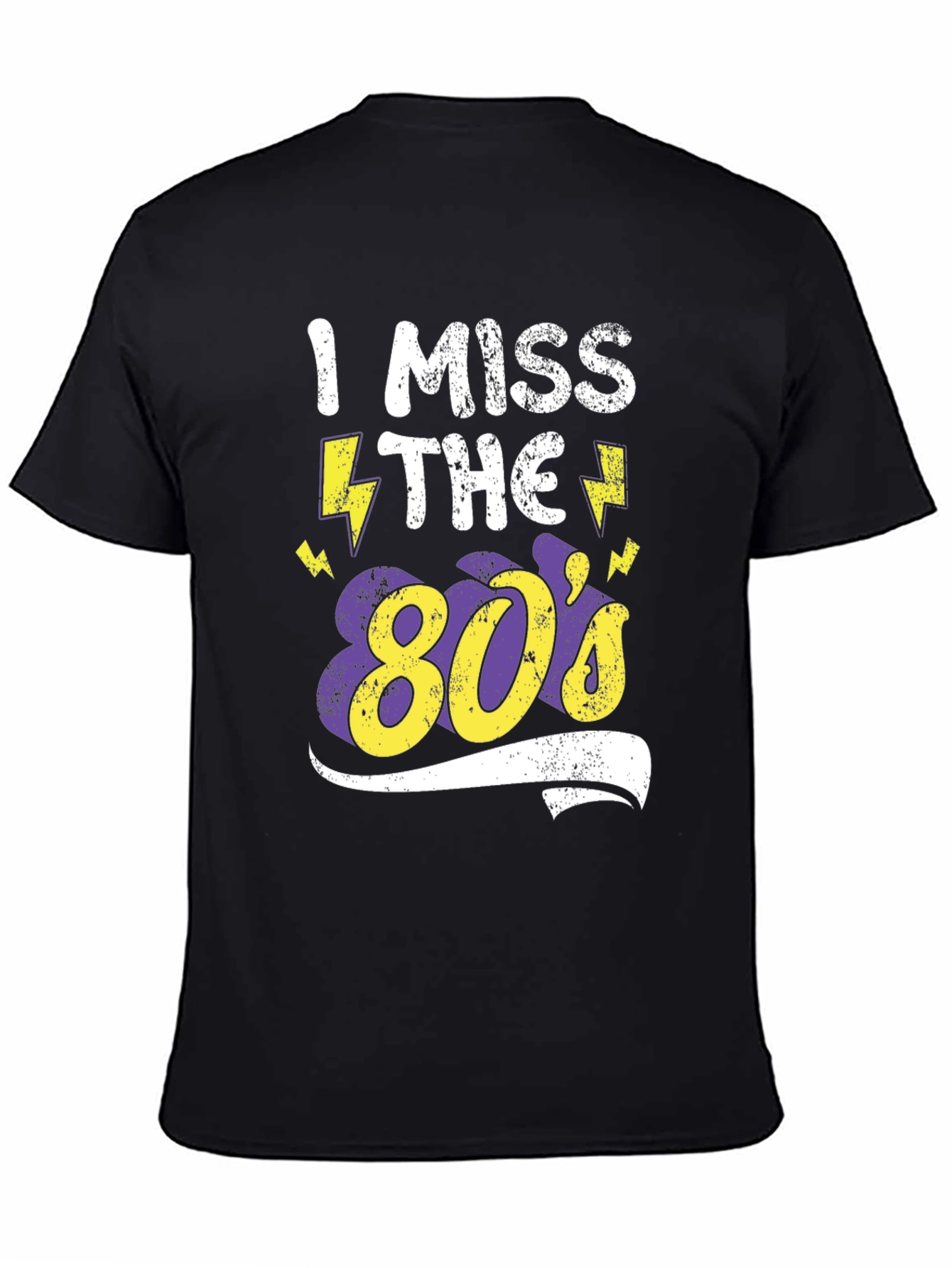 I Miss The 80s Black T-Shirt