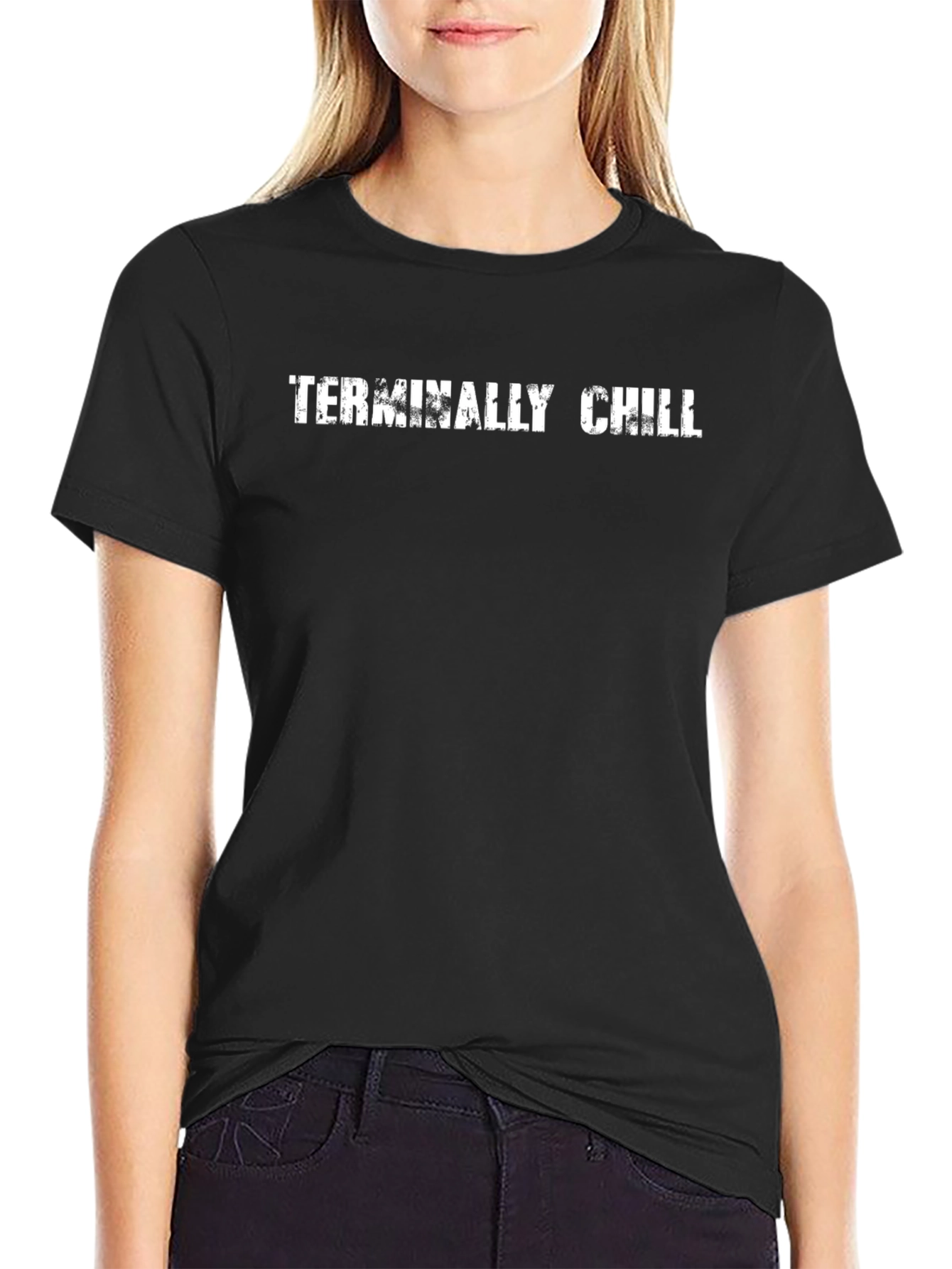 Terminally Chill Black Graphic Tee