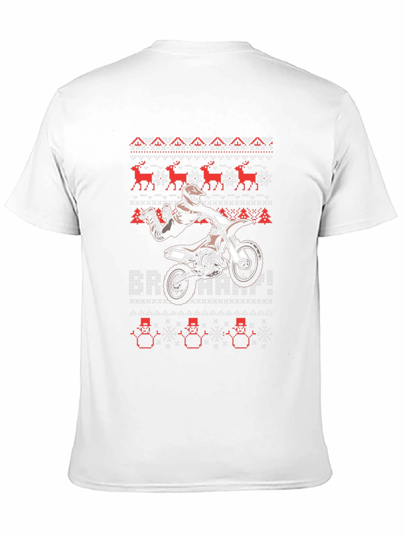 Motocross Ugly Christmas Sweater T-Shirt