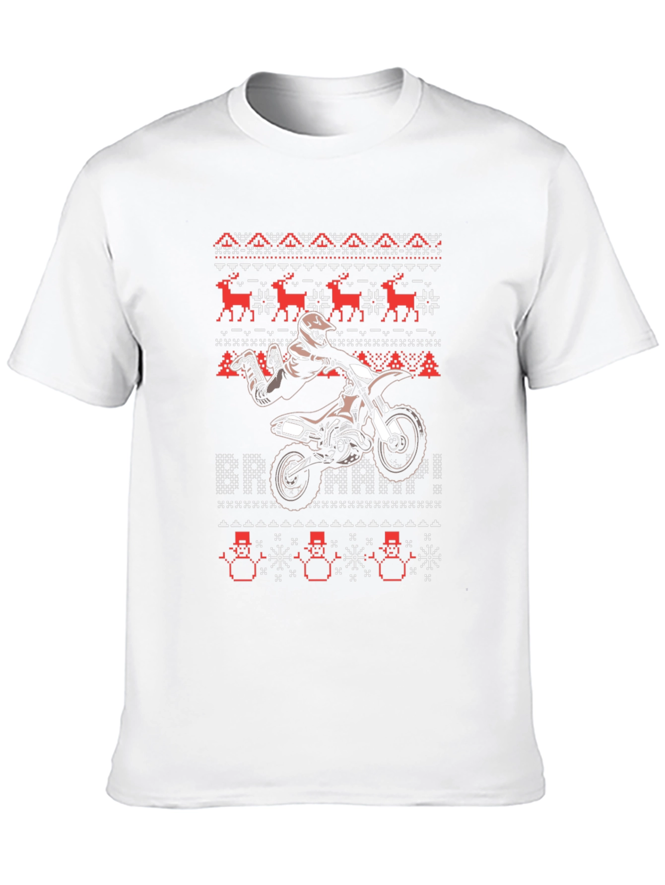 Motocross Ugly Christmas Sweater T-Shirt