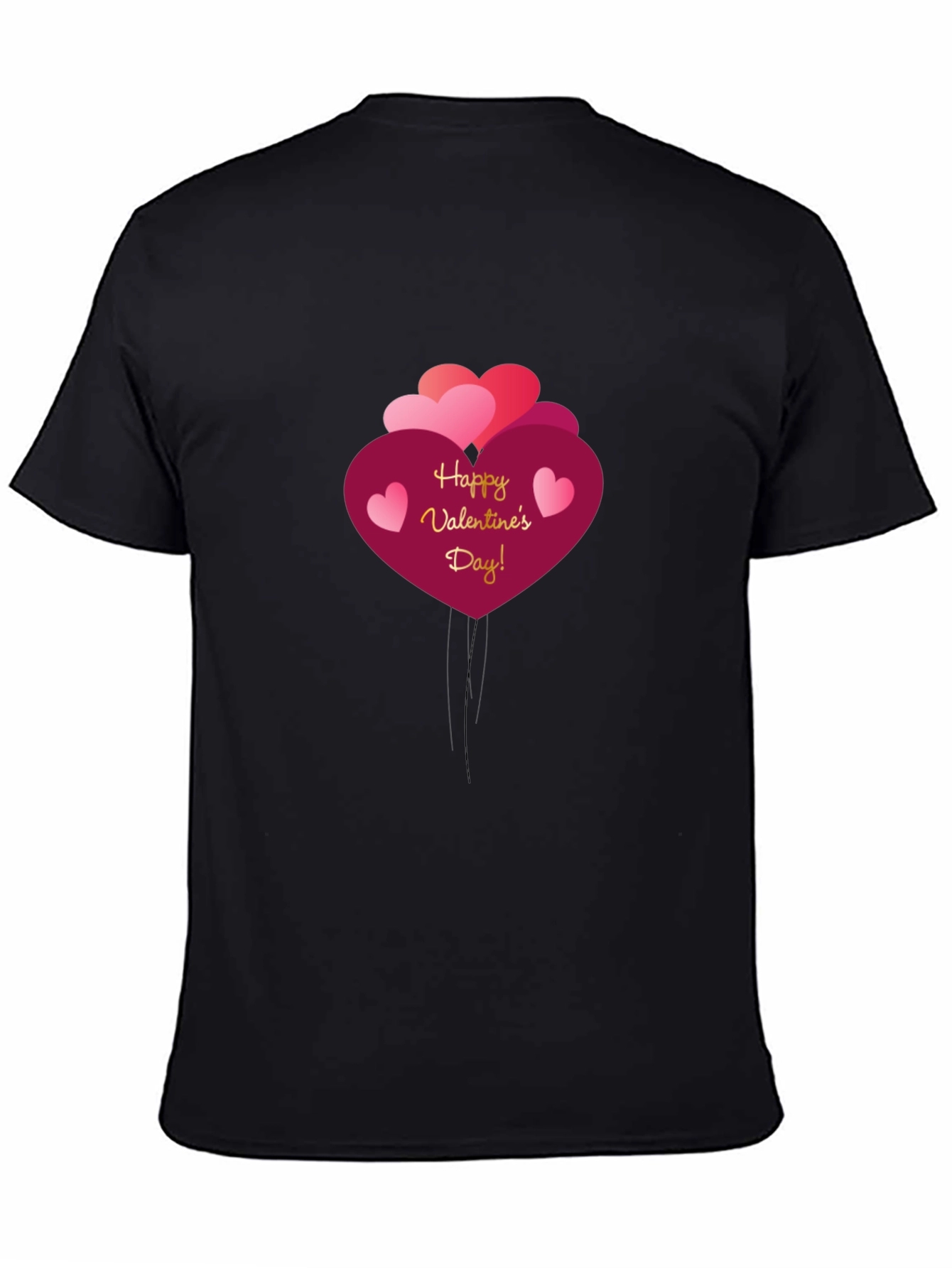 Happy Valentines Day Heart Balloon Graphic T-Shirt