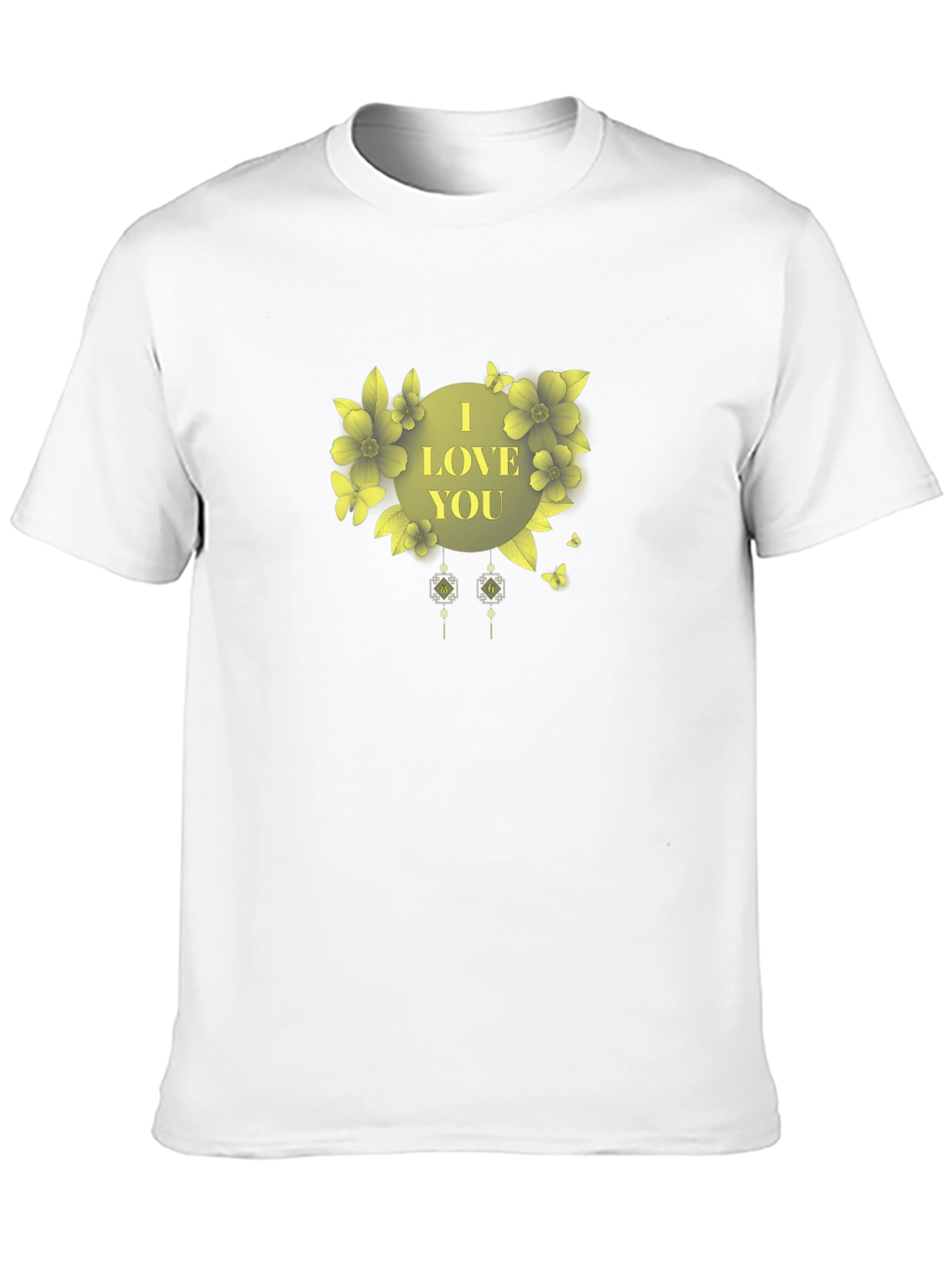 I Love You Floral Graphic T-Shirt
