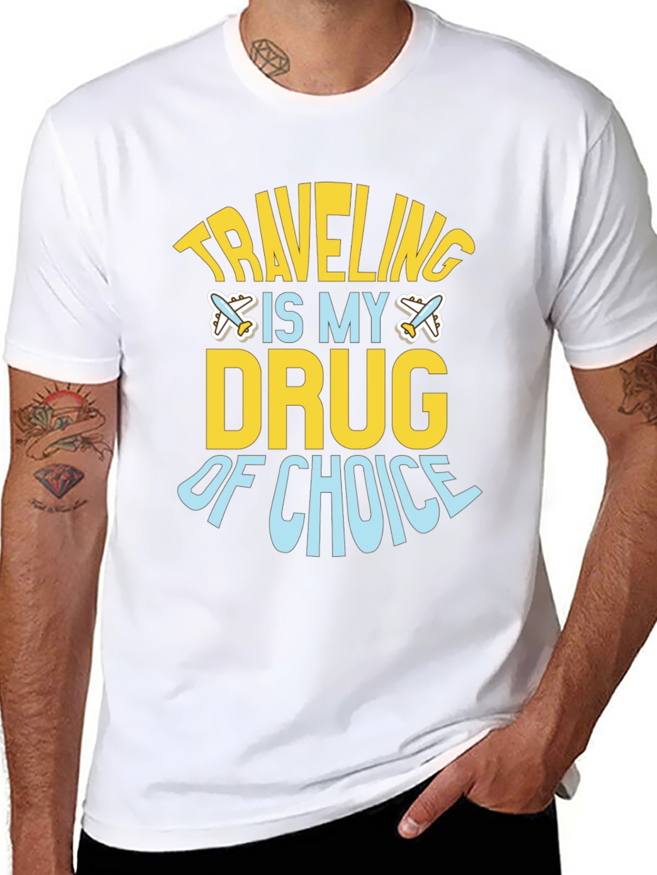 Traveling Is My Drug of Choice Graphic Tee