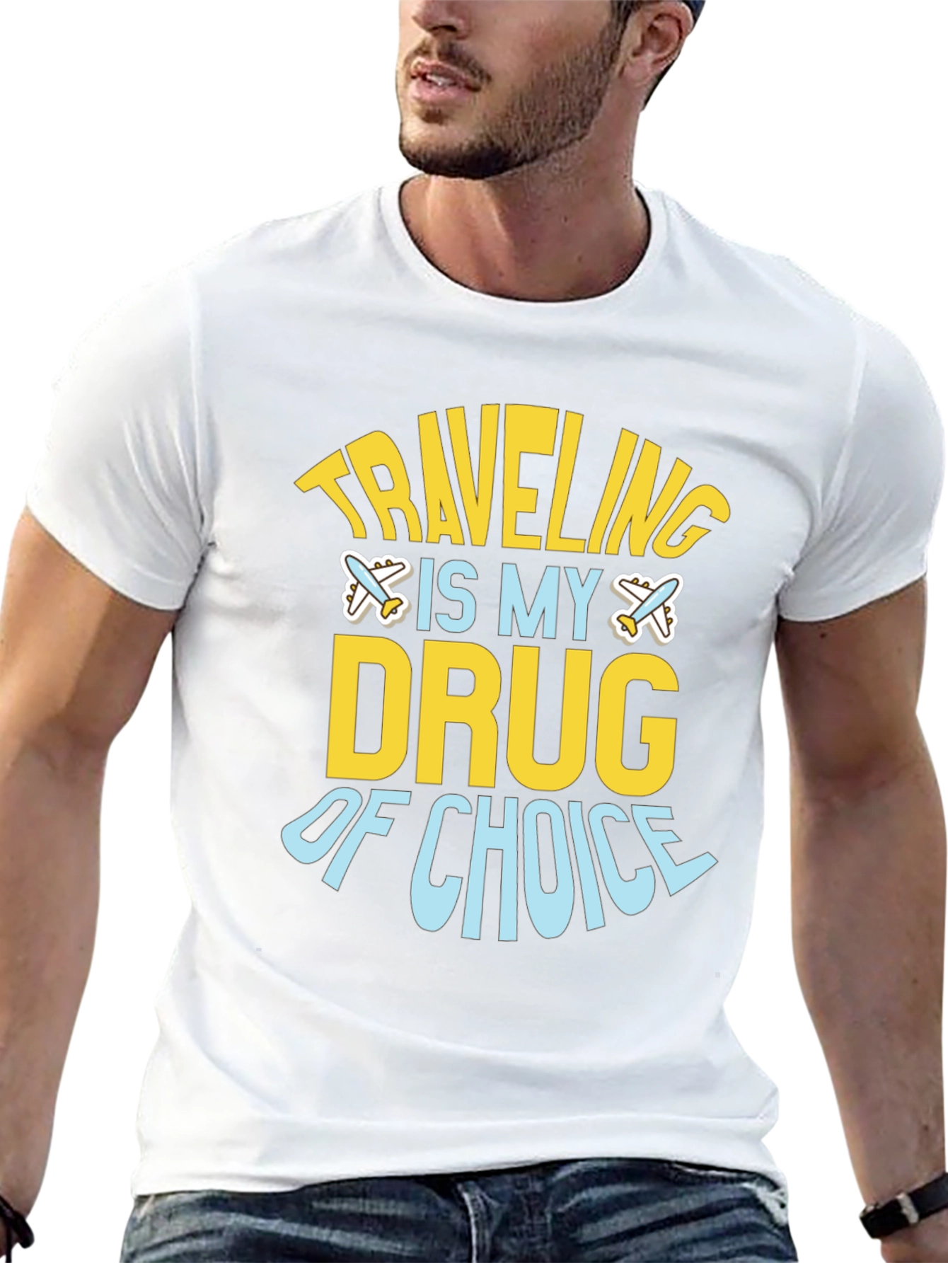Traveling Is My Drug of Choice Graphic Tee