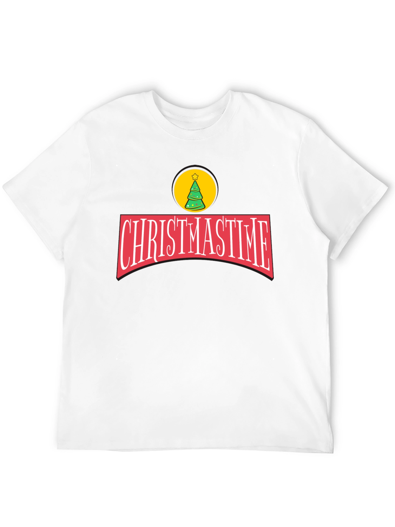 Christmastime Black Graphic Tee