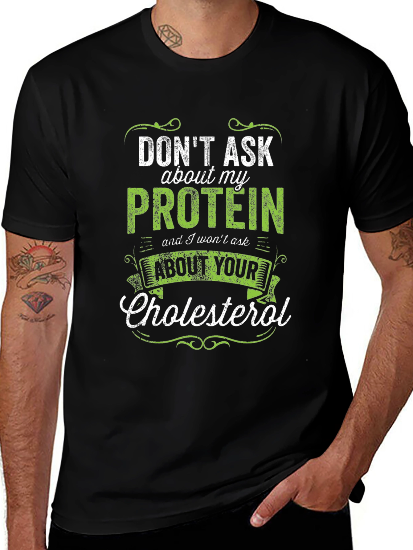 Dont Ask About My Protein Graphic T-Shirt