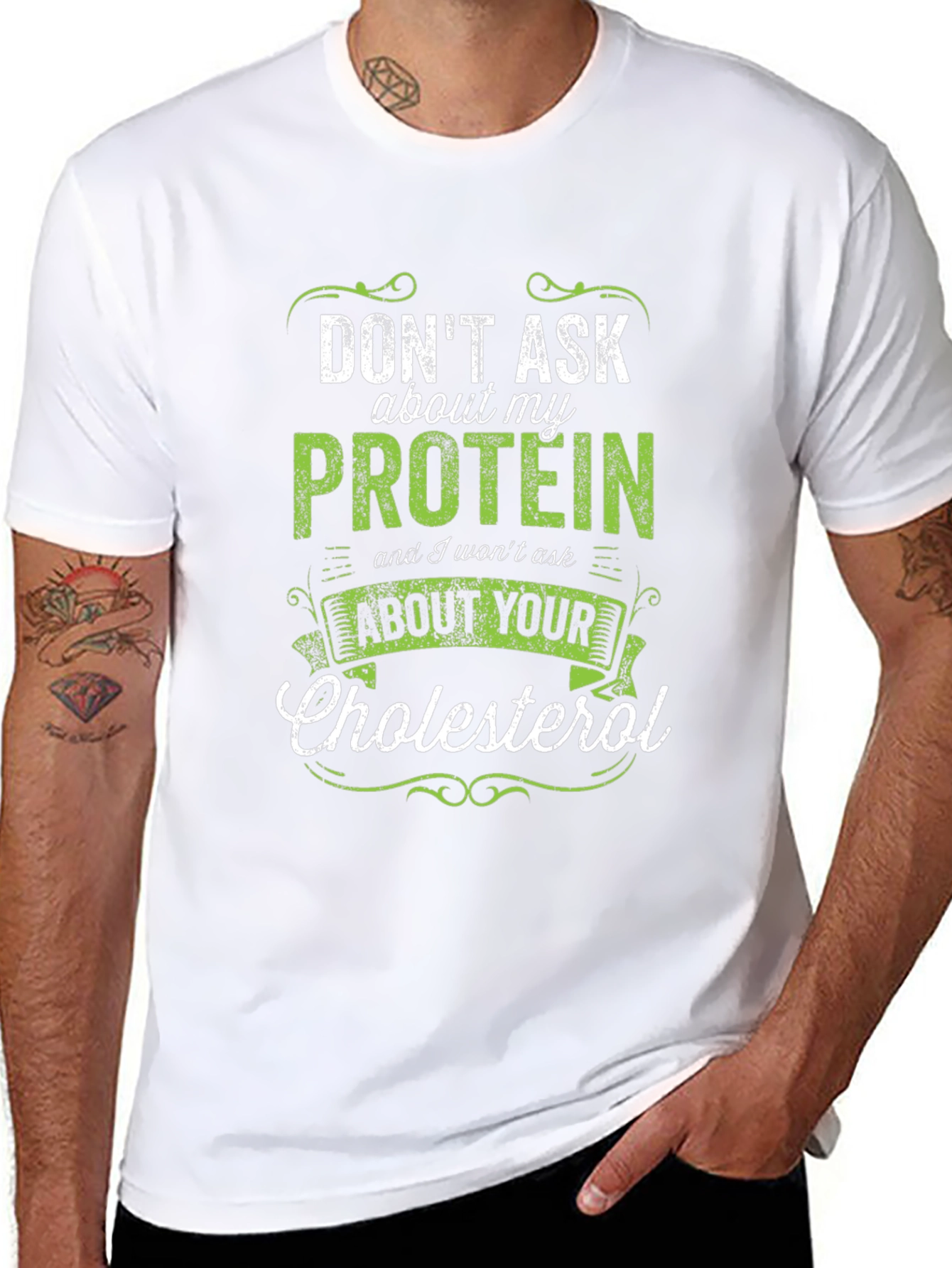 Dont Ask About My Protein Graphic T-Shirt