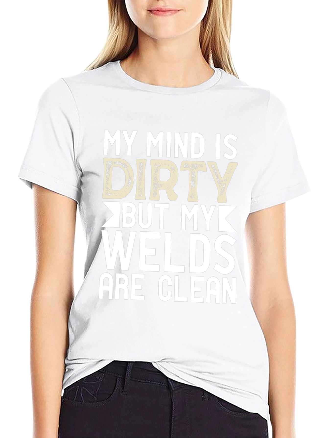 Dirty Mind Clean Welds Black Graphic Tee