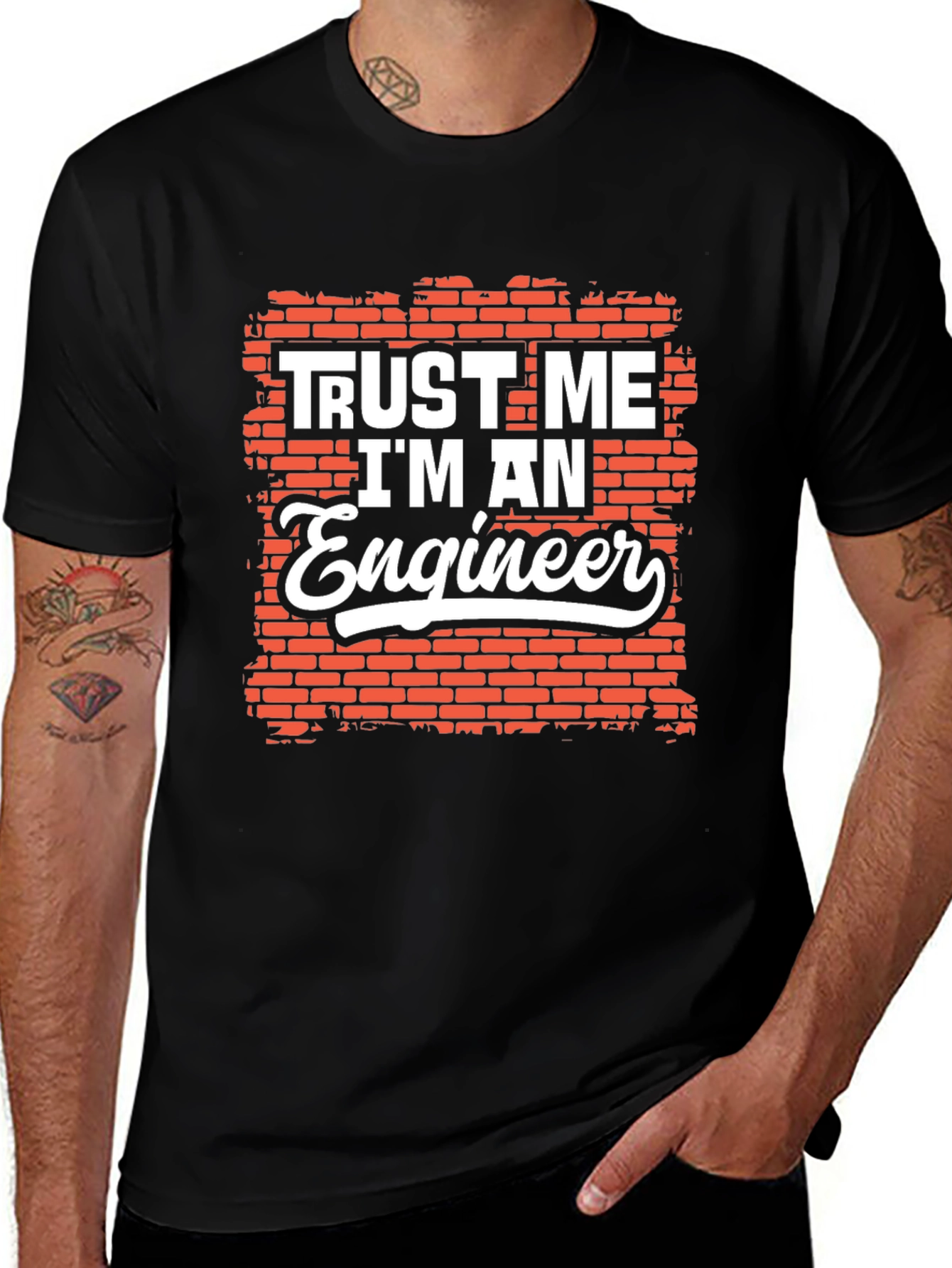 Trust Me Im An Engineer Graphic Tee Shirt