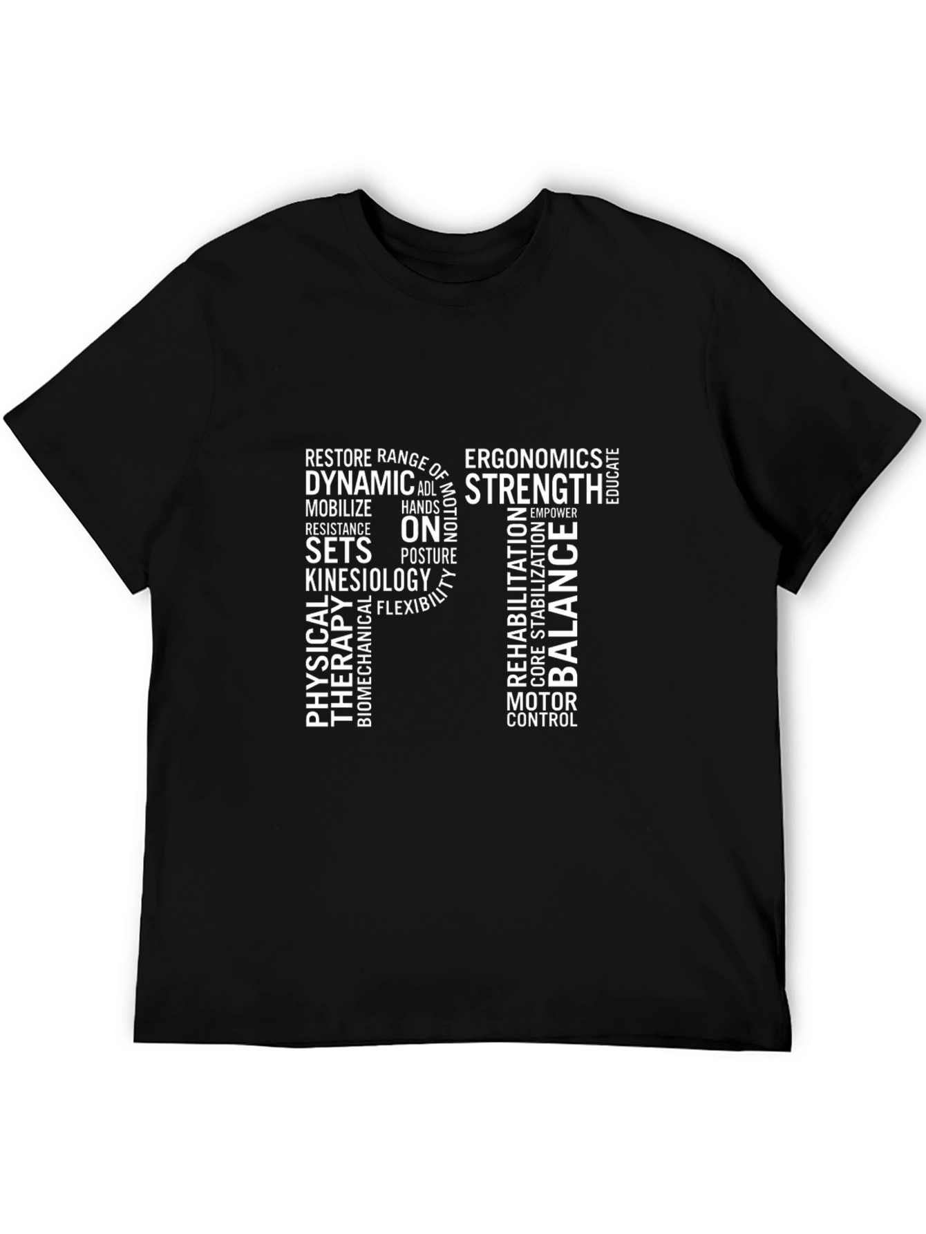 Physical Therapy Word Art T-Shirt