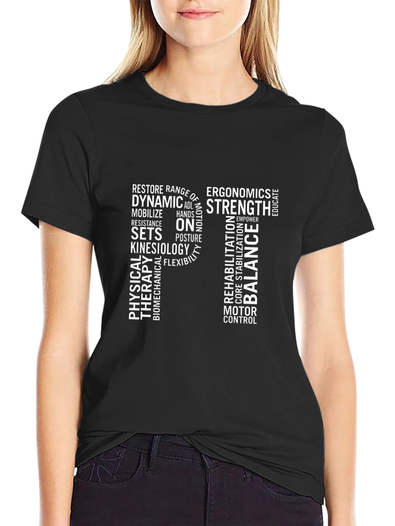 Physical Therapy Word Art T-Shirt