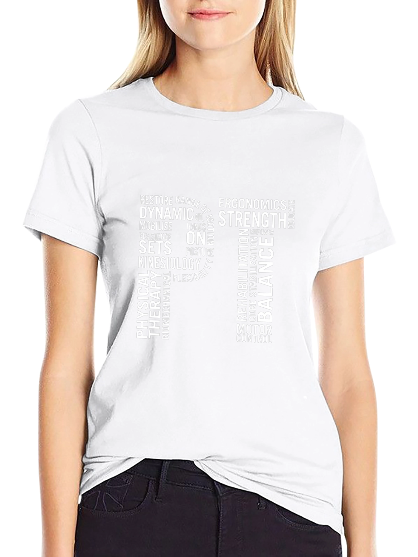 Physical Therapy Word Art T-Shirt