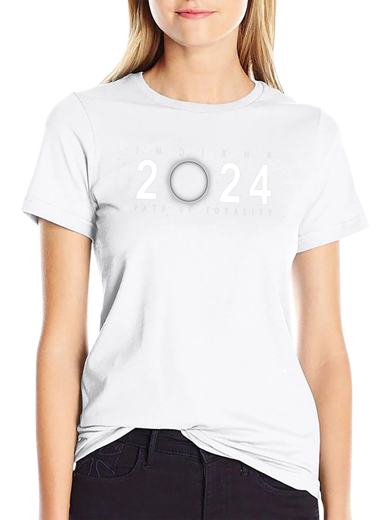 Indiana 2024 Path of Totality Eclipse T-Shirt