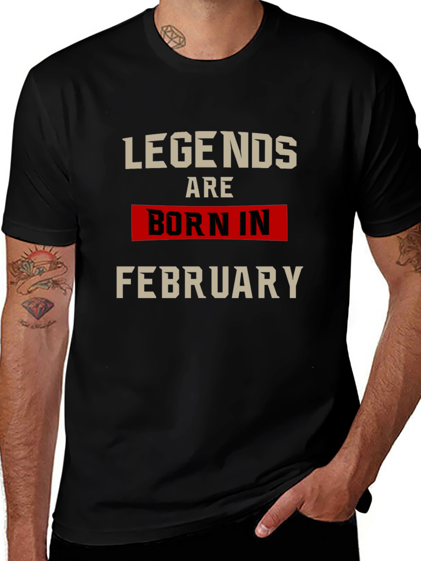 Legends Born in February Graphic Tee