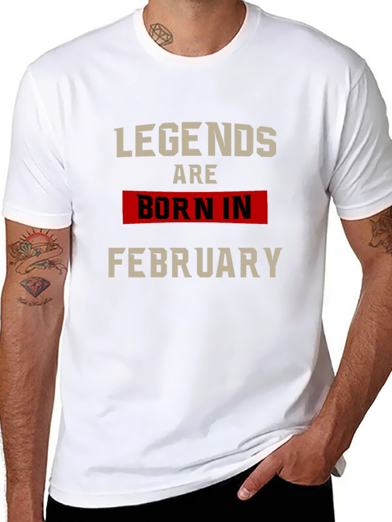 Legends Born in February Graphic Tee