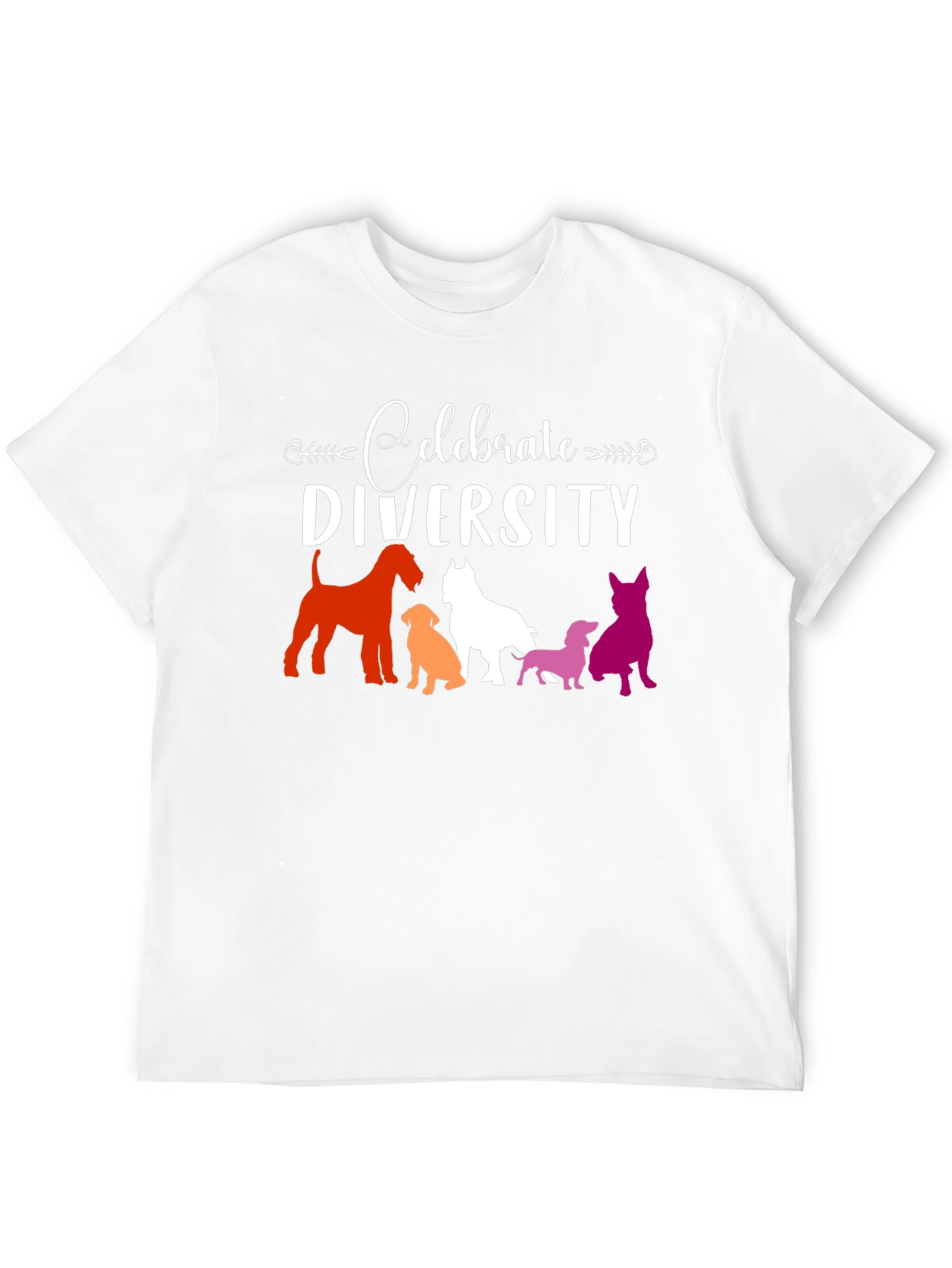 Celebrate Diversity Dog Breed Graphic Tee