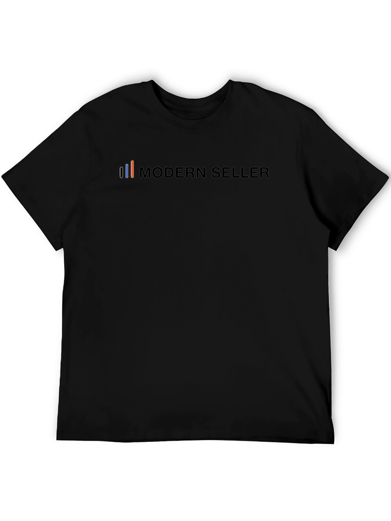 Modern Seller Graphic Tee - Trendy Black T-Shirt