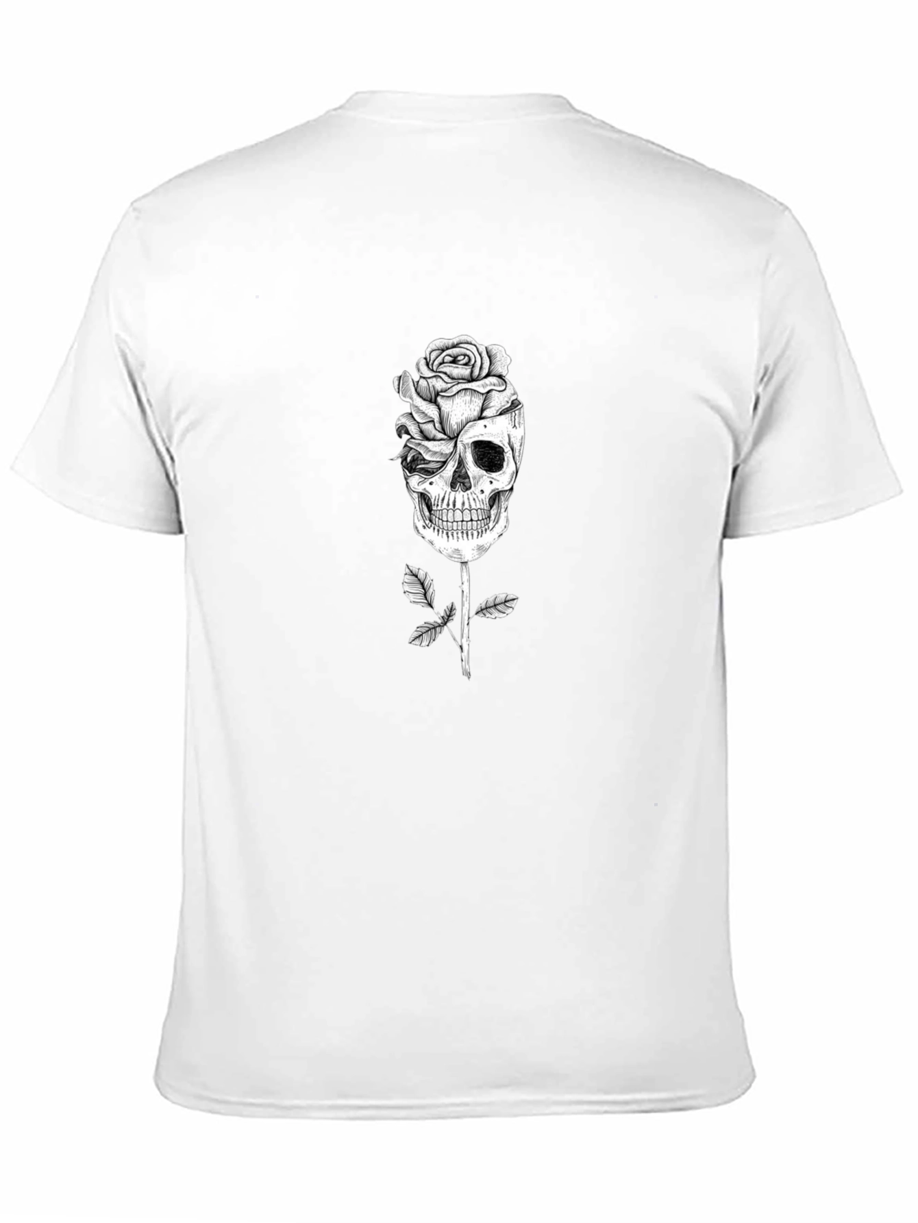 Skull Rose Graphic Tee - Gothic Fashion