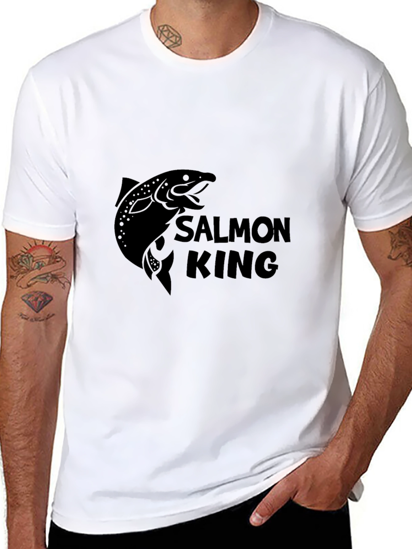 Salmon King Graphic T-Shirt