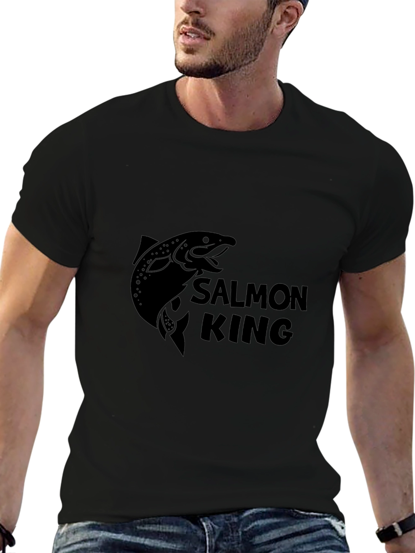 Salmon King Graphic T-Shirt