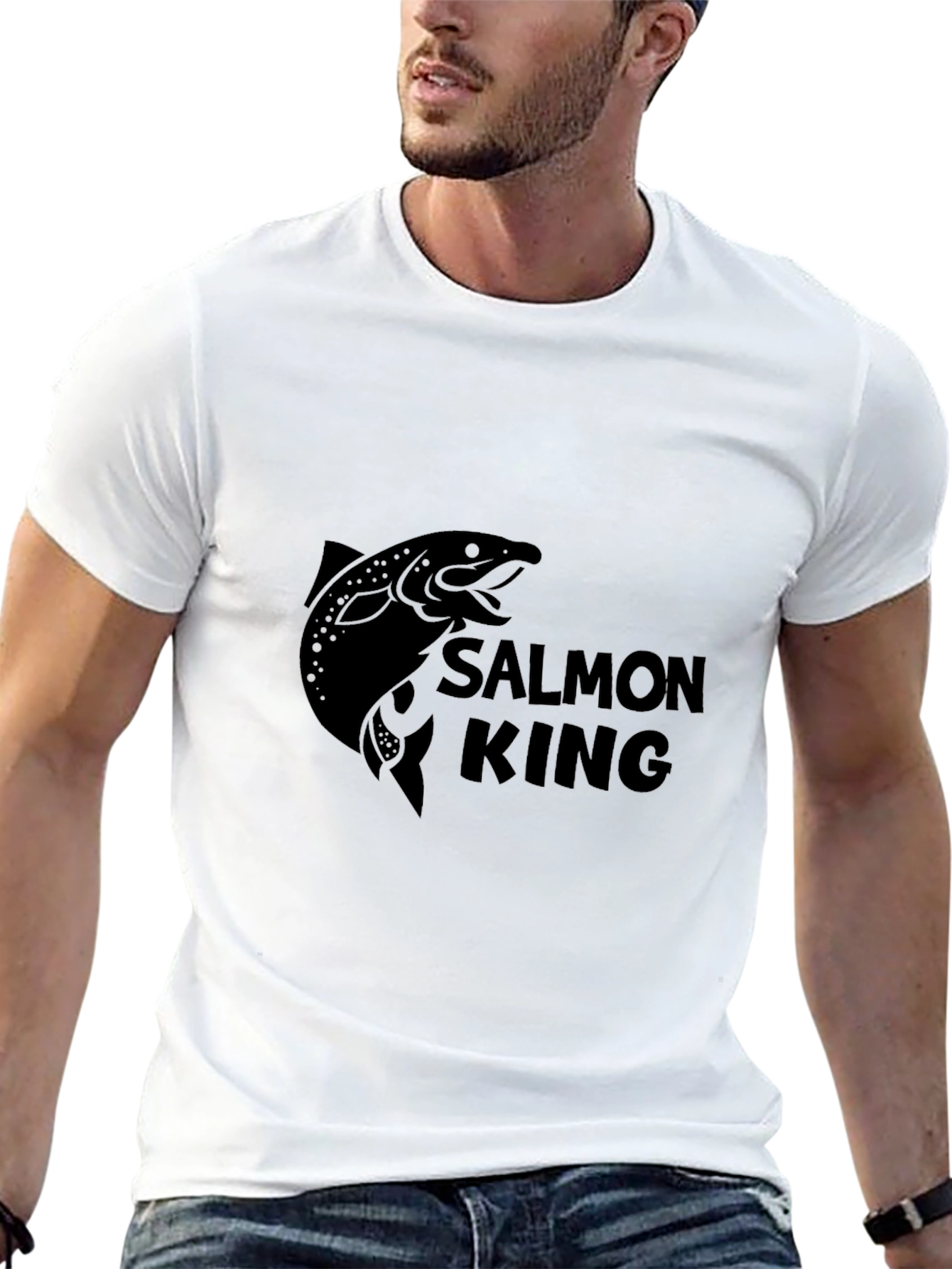 Salmon King Graphic T-Shirt