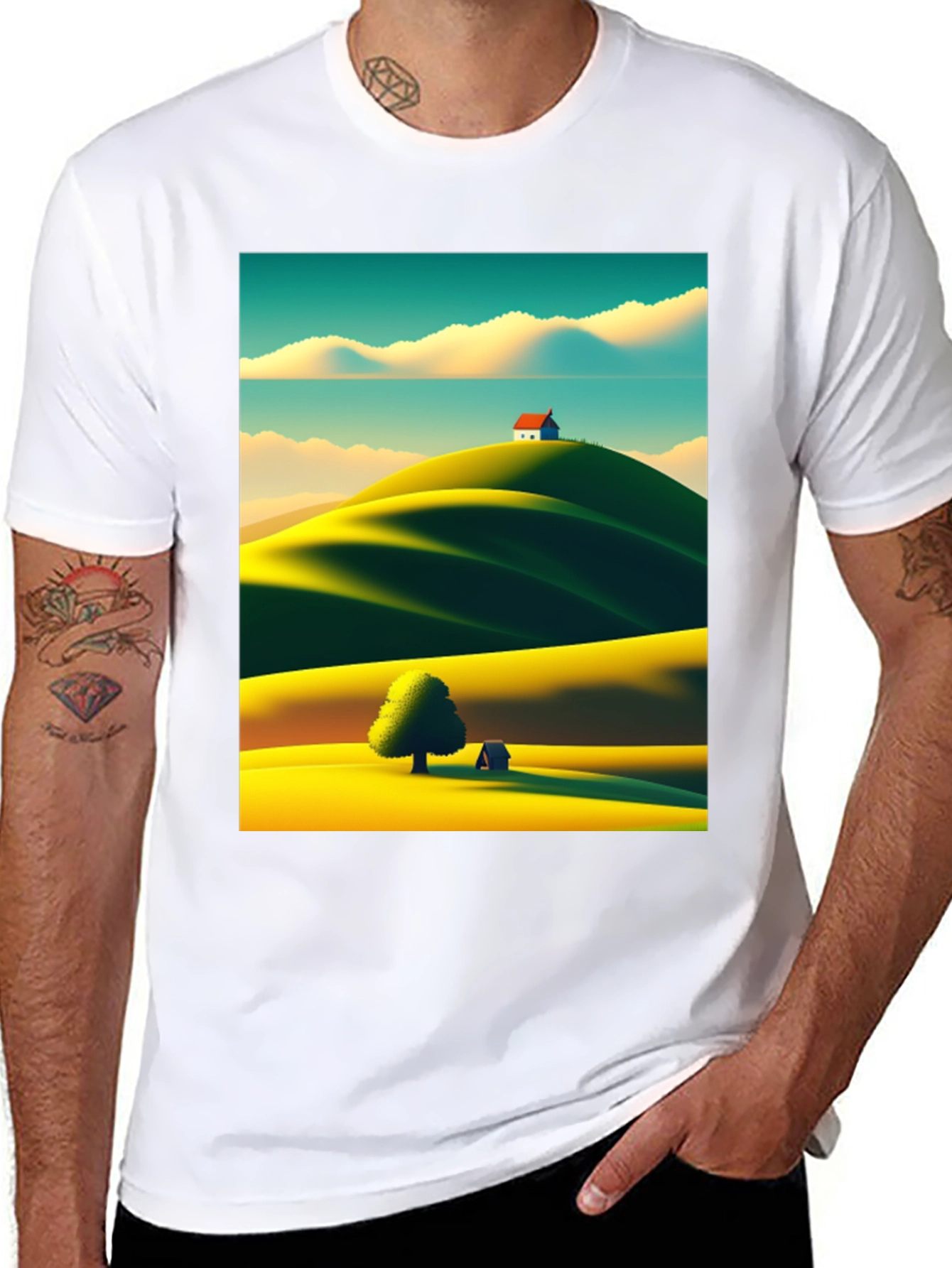 Scenic Landscape Graphic Tee