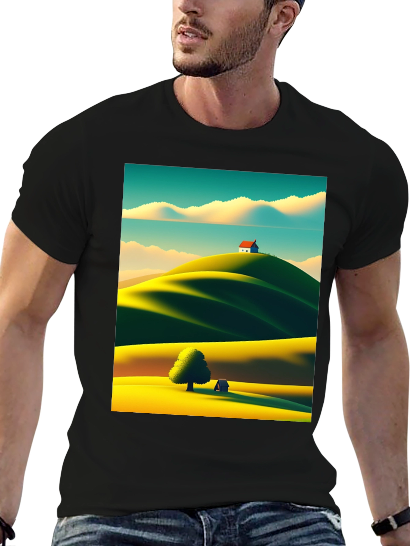 Scenic Landscape Graphic Tee