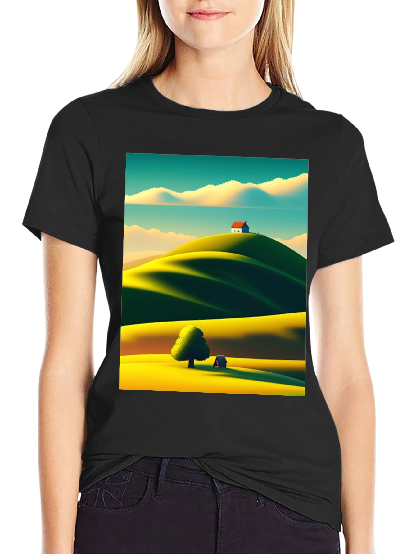 Scenic Landscape Graphic Tee