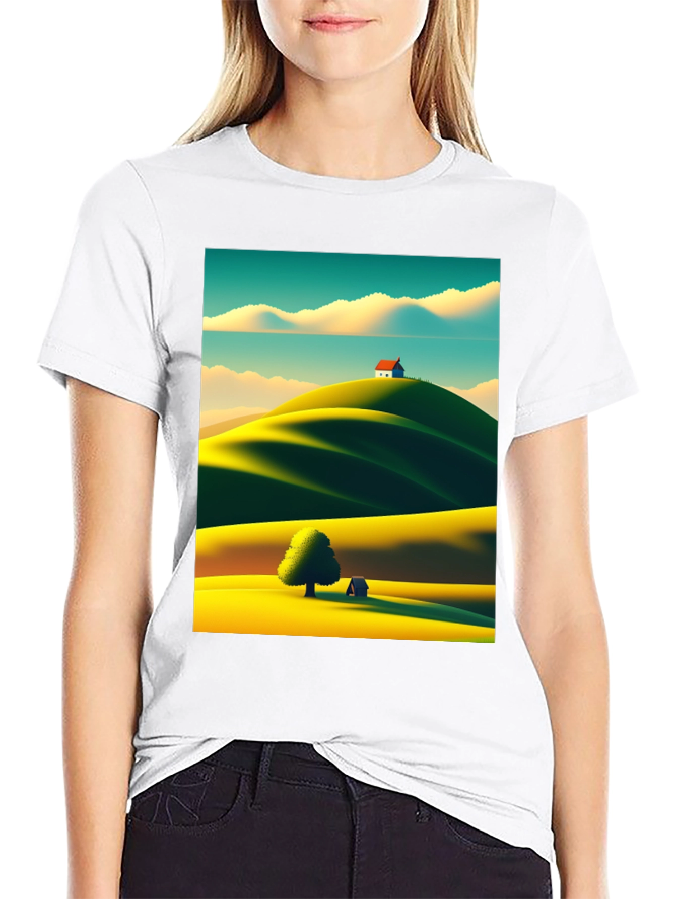 Scenic Landscape Graphic Tee