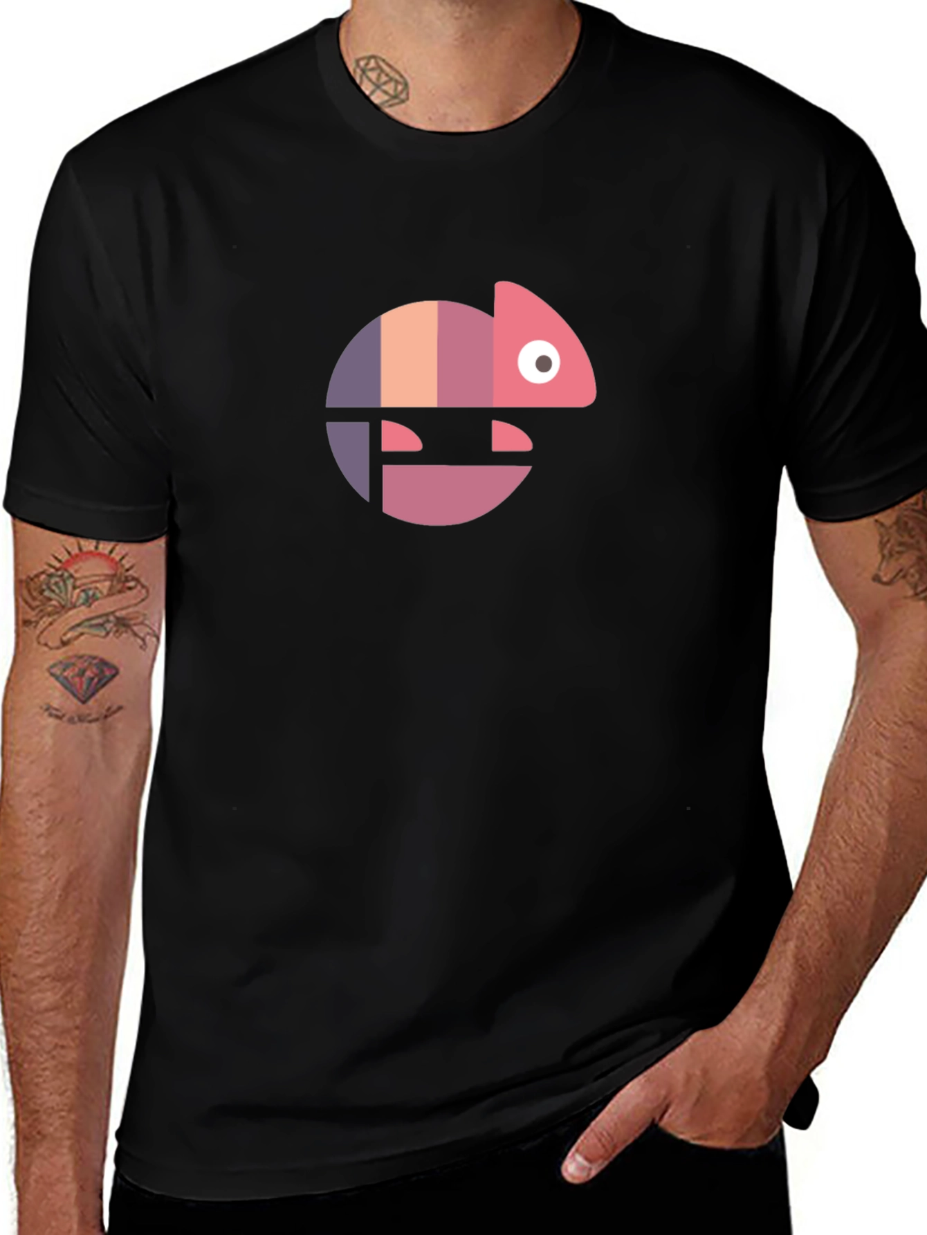 Modern Chameleon Graphic Tee