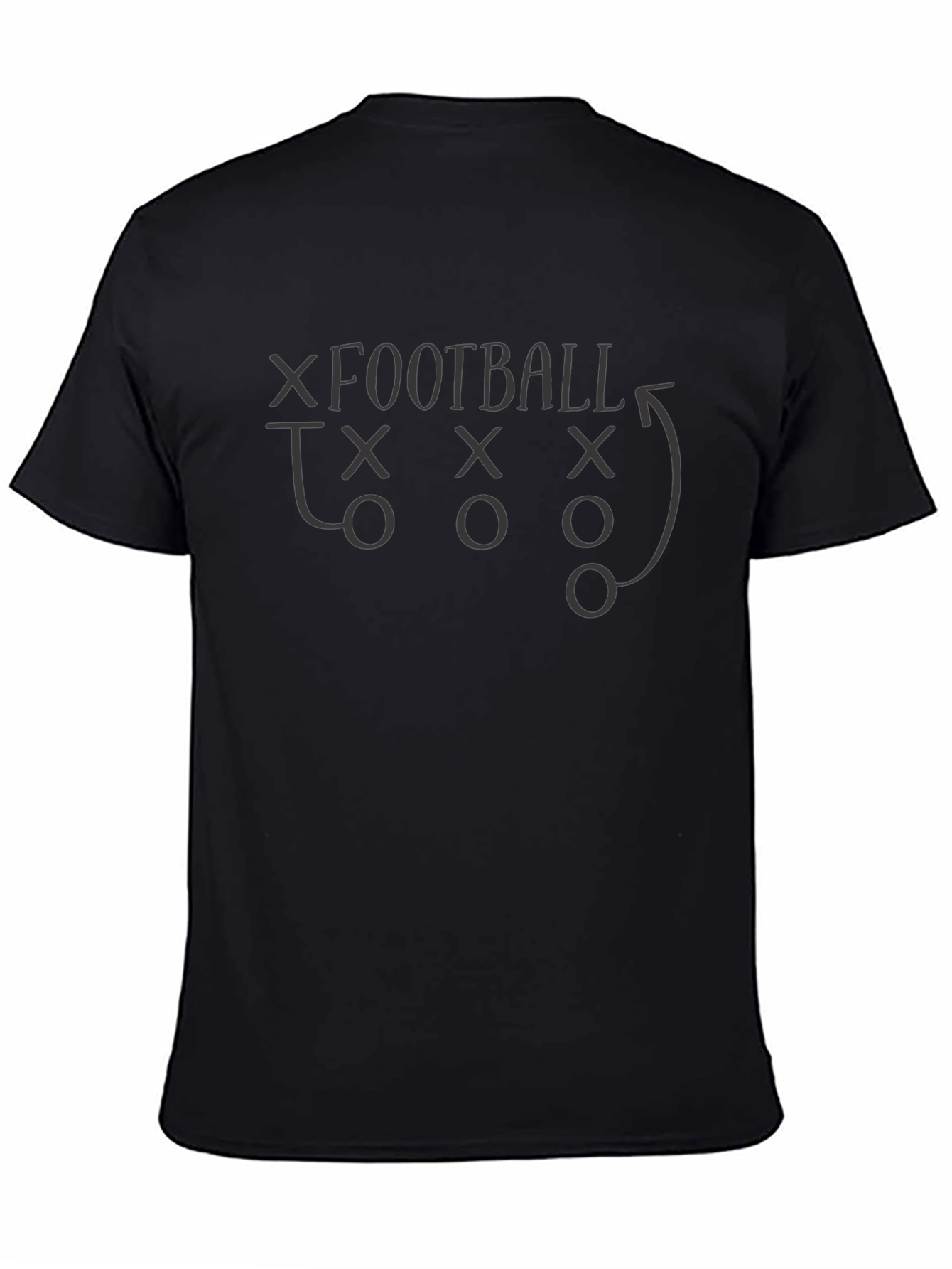Football Play Black T-Shirt