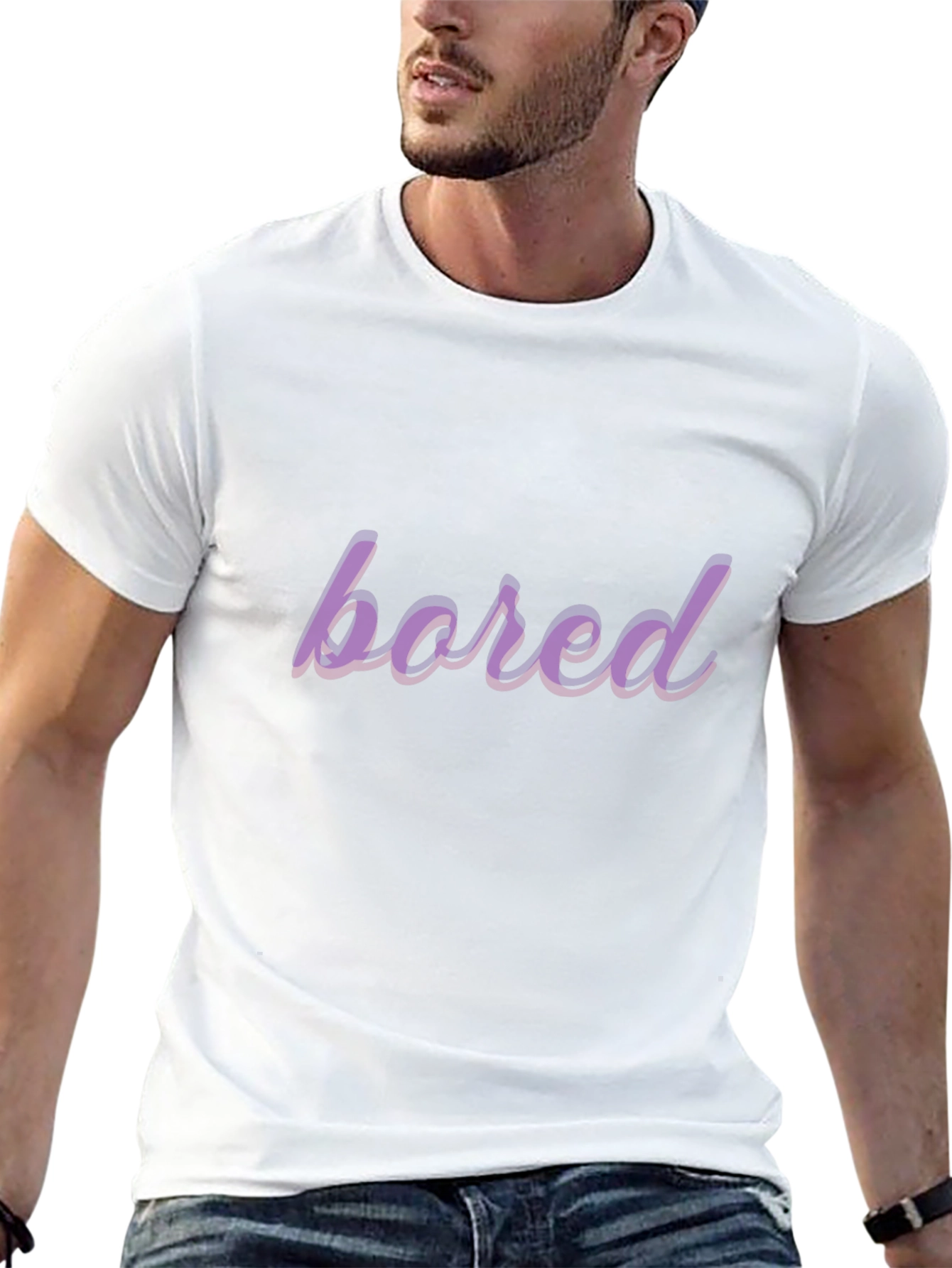 Bored Graphic T-Shirt - Casual Mens Tee