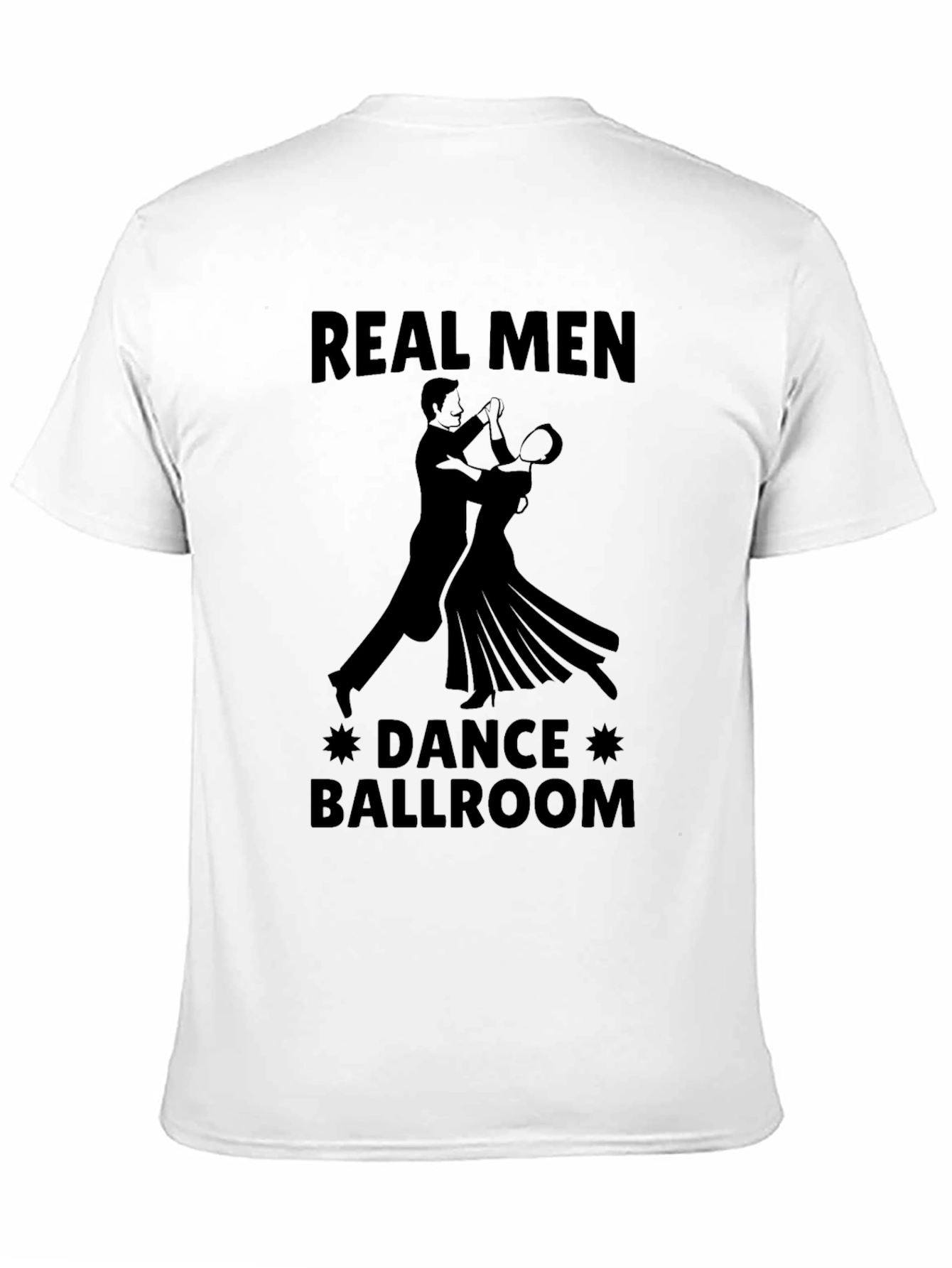 Real Men Dance Ballroom Graphic Tee - Black