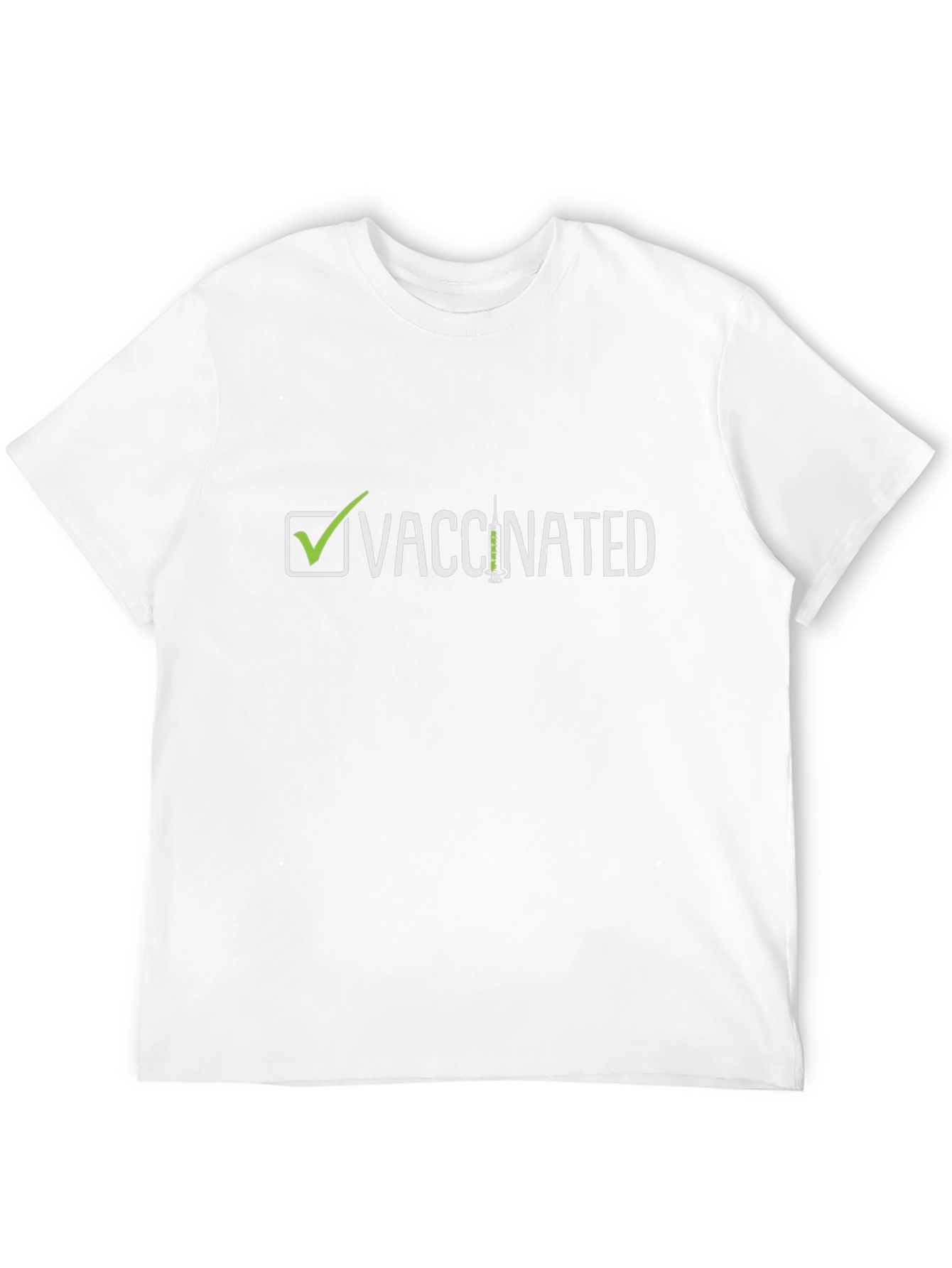 Vaccinated T-Shirt - Checkmark Design