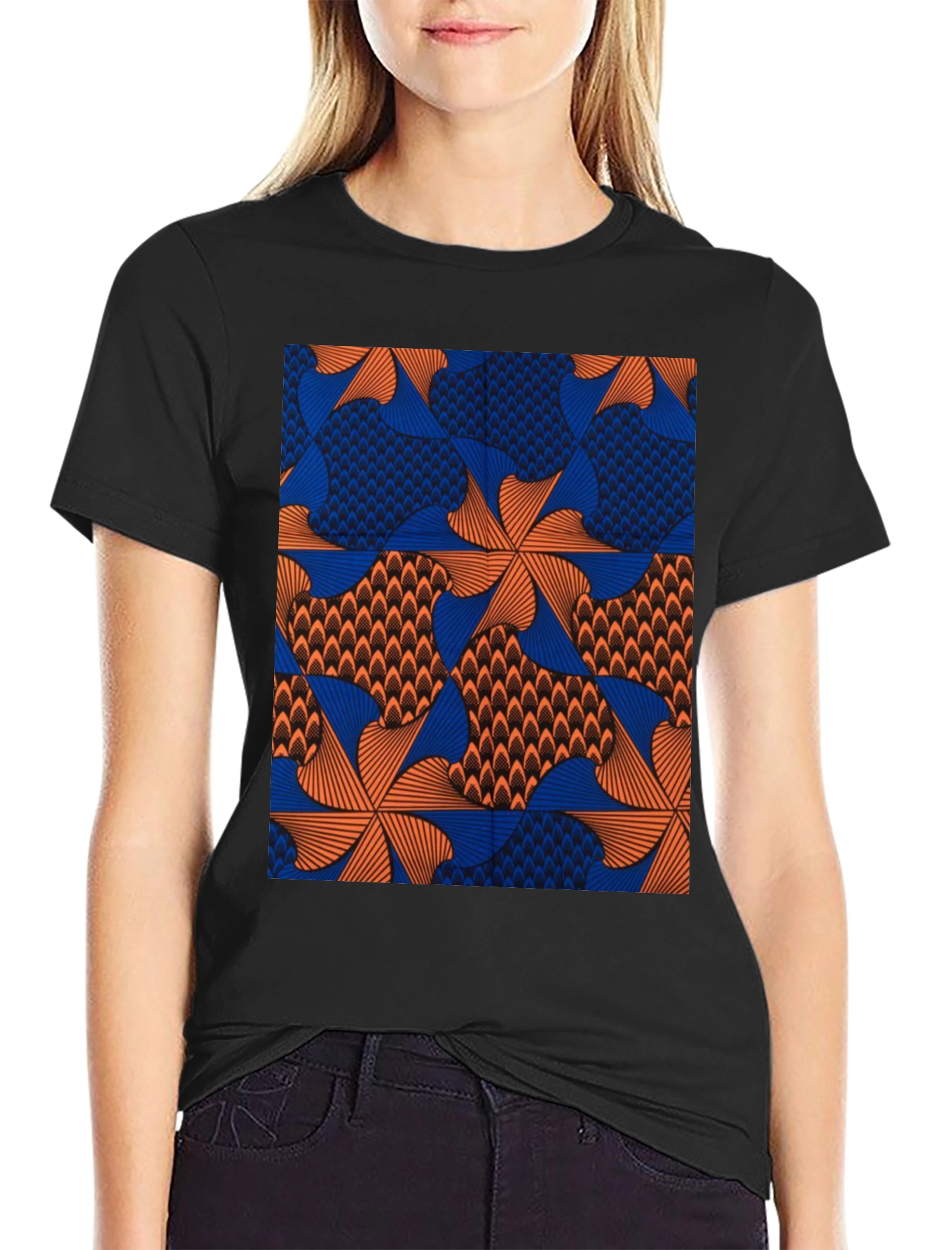 Bold Geometric Print T-Shirt