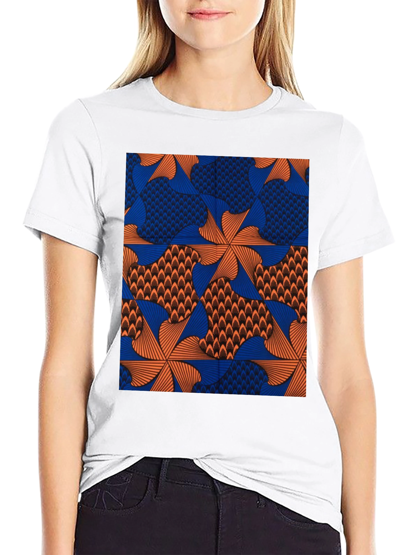 Bold Geometric Print T-Shirt