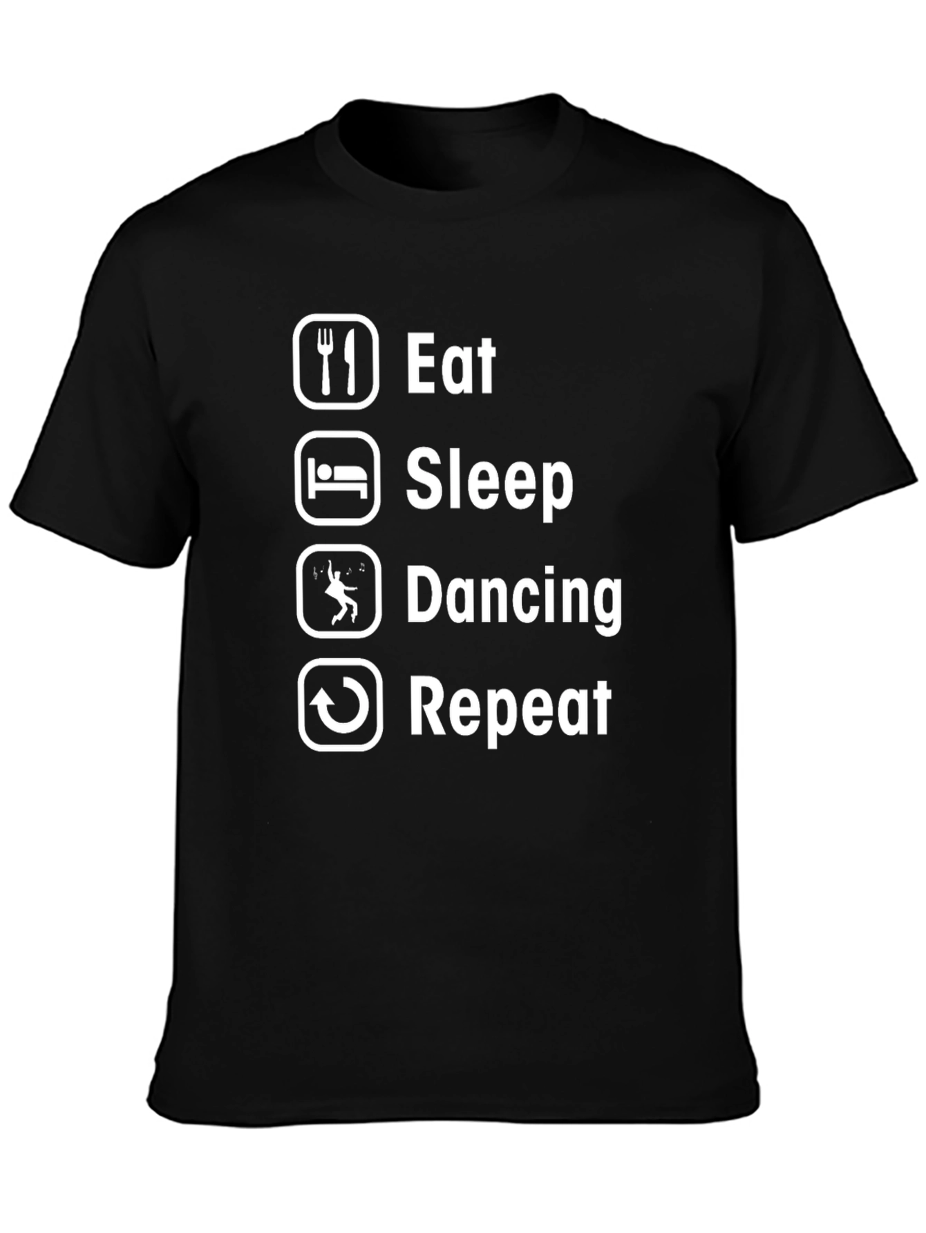 Eat Sleep Dancing Repeat Graphic Tee