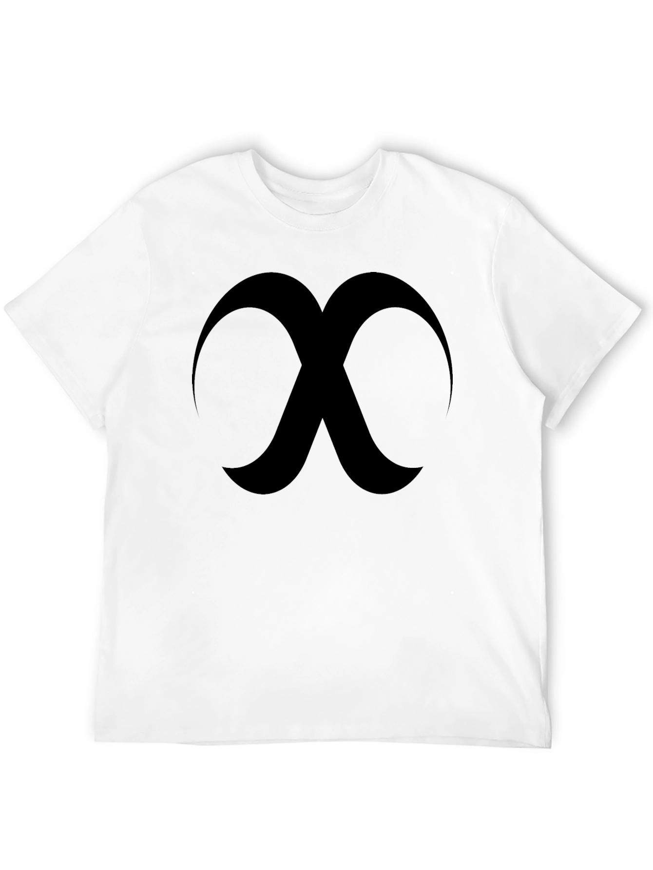 Abstract Design Black Tee - Modern Style