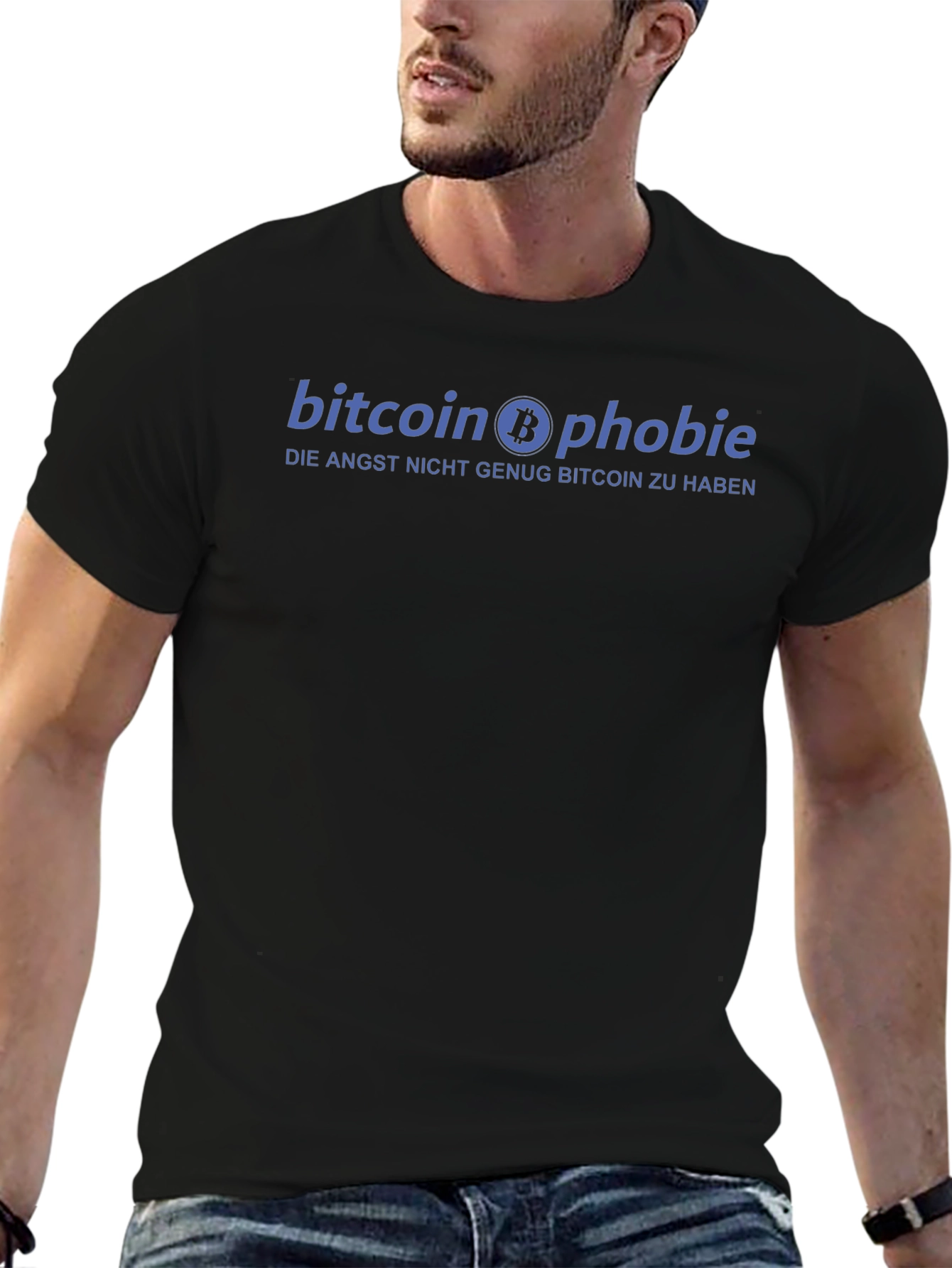 Bitcoin Phobie Graphic Tee - Crypto Fear Shirt
