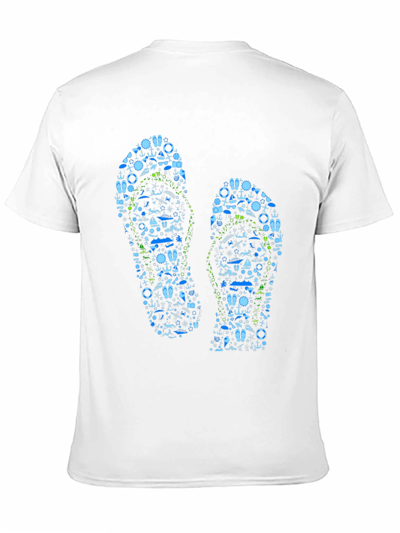 Nautical Flip Flop Graphic T-Shirt