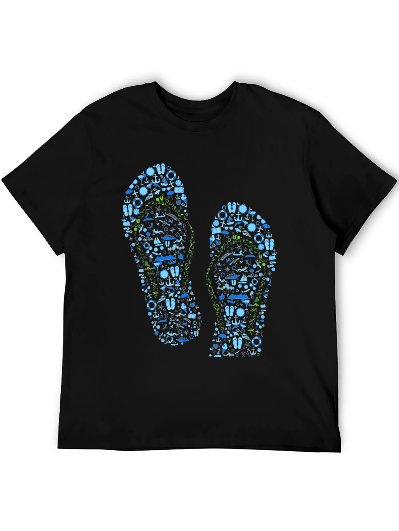 Nautical Flip Flop Graphic T-Shirt
