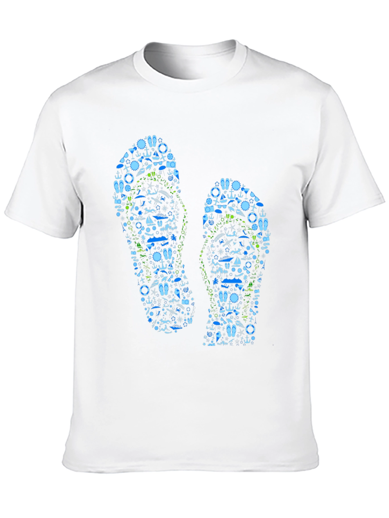 Nautical Flip Flop Graphic T-Shirt