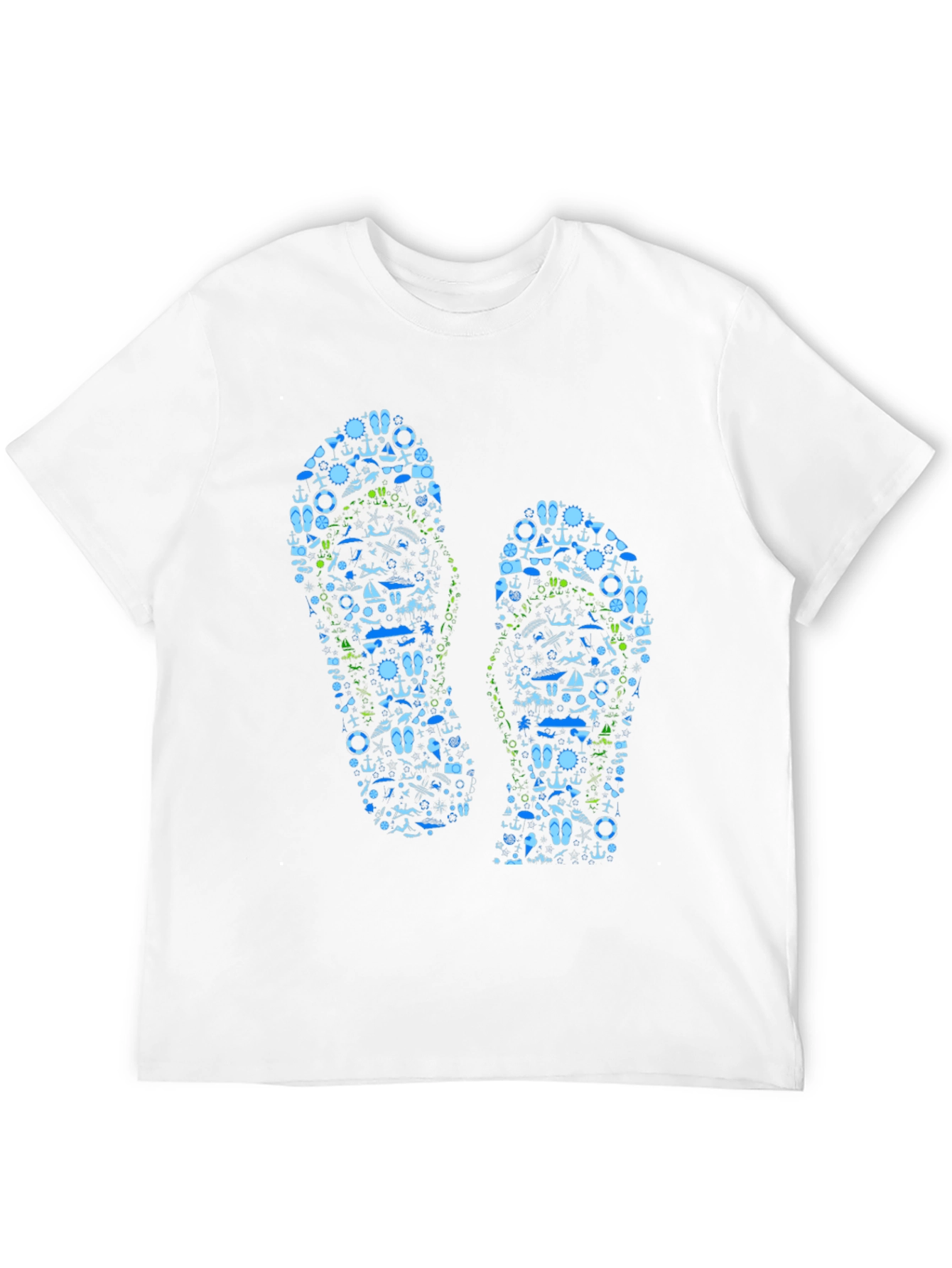 Nautical Flip Flop Graphic T-Shirt