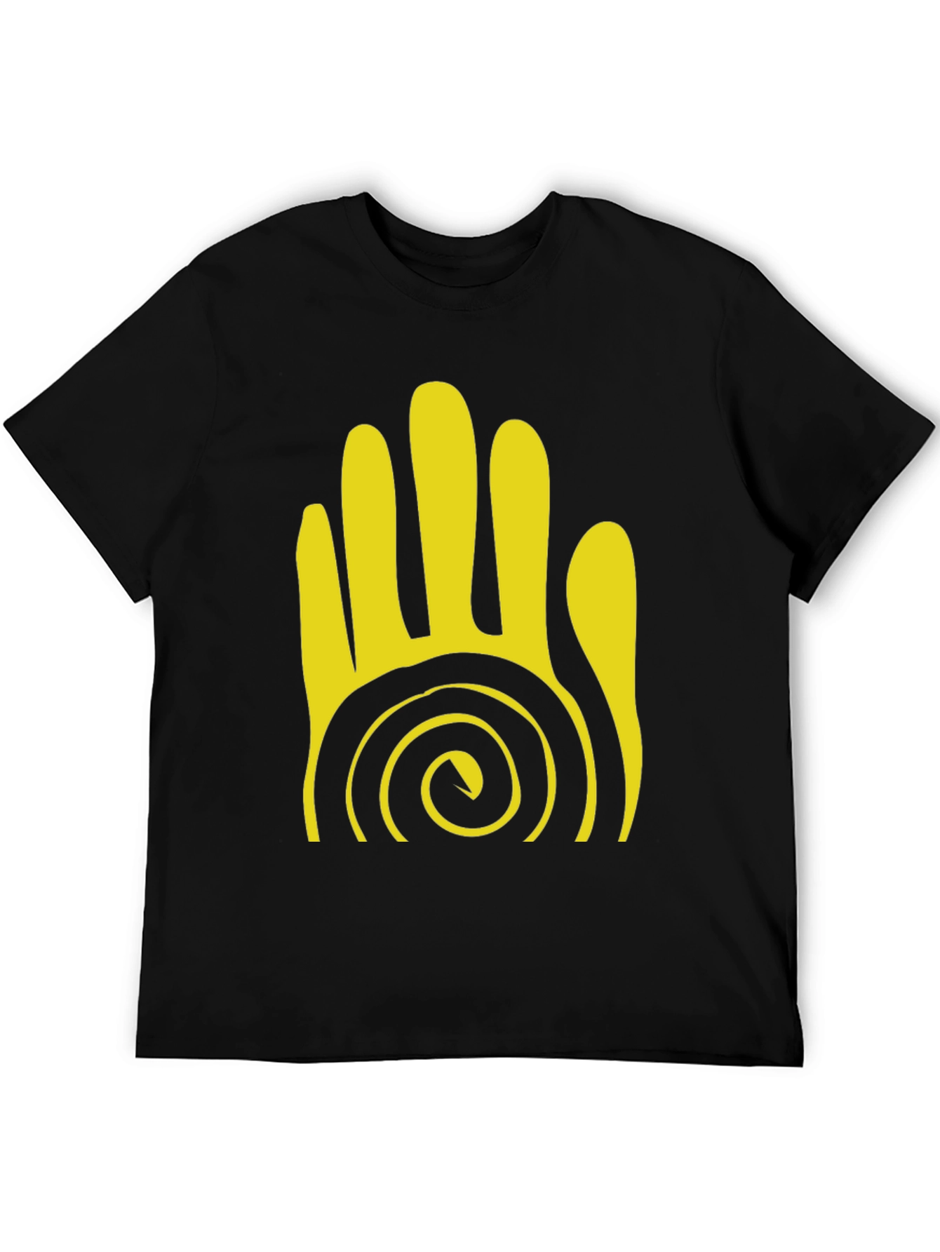 Tribal Hand Graphic Black T-Shirt