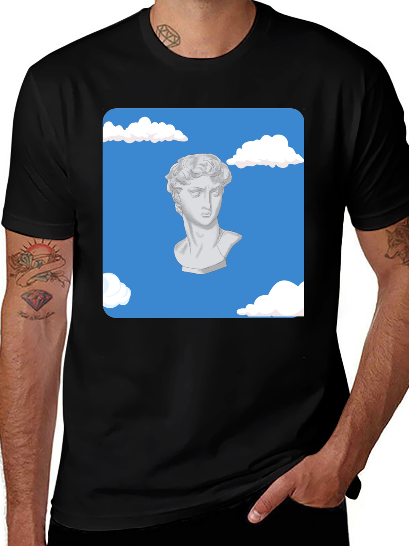 David Bust in the Clouds T-Shirt