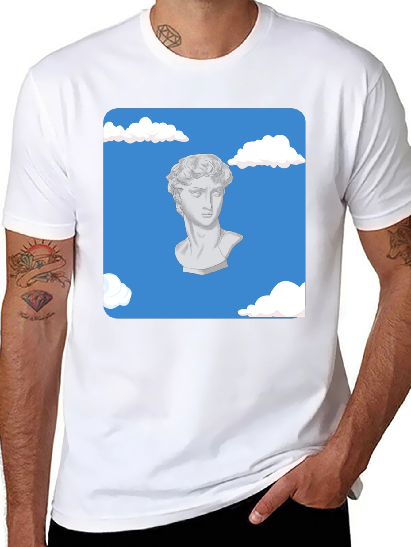 David Bust in the Clouds T-Shirt