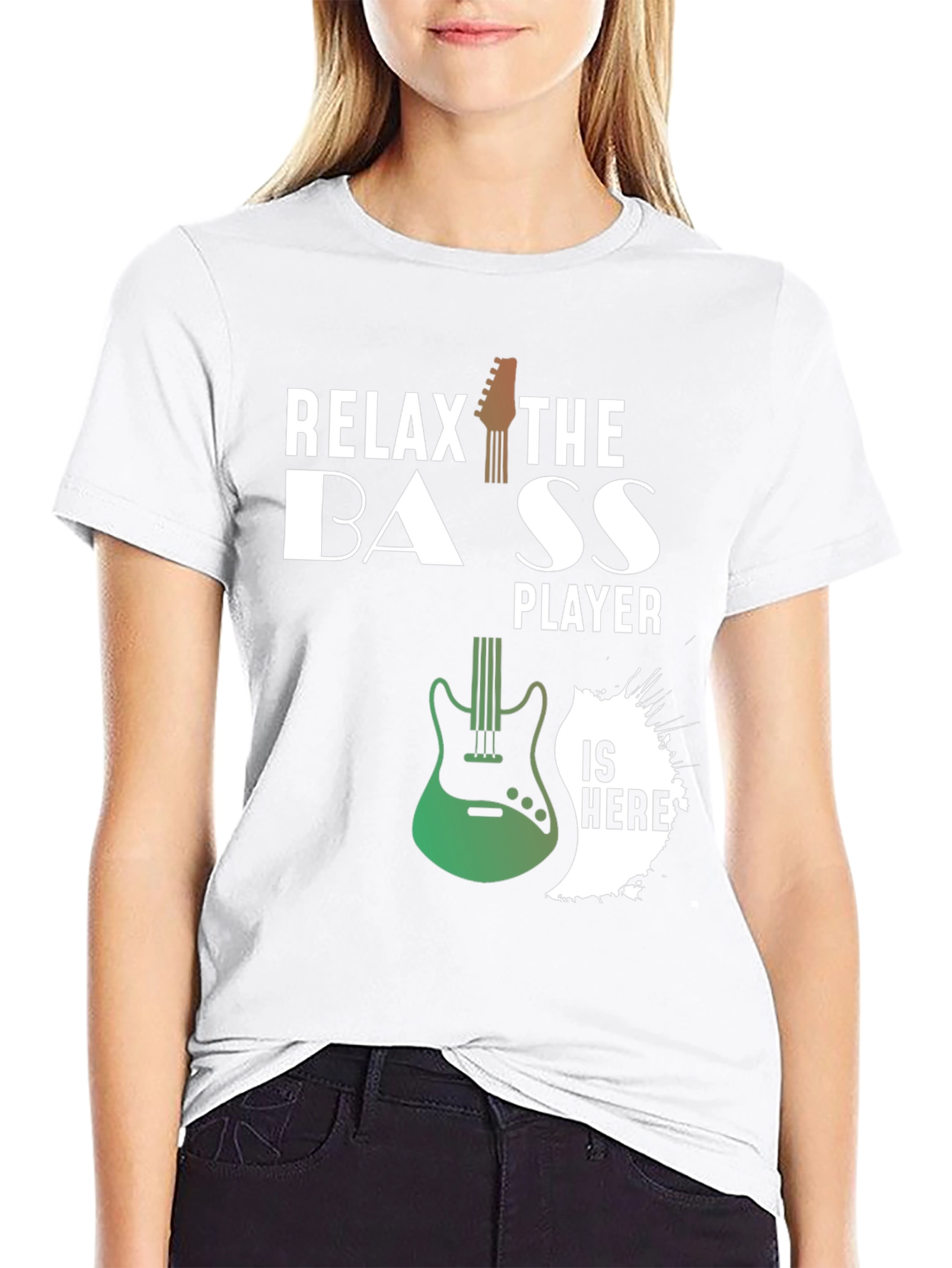 Relax The Bass Player Is Here Novelty T-Shirt
